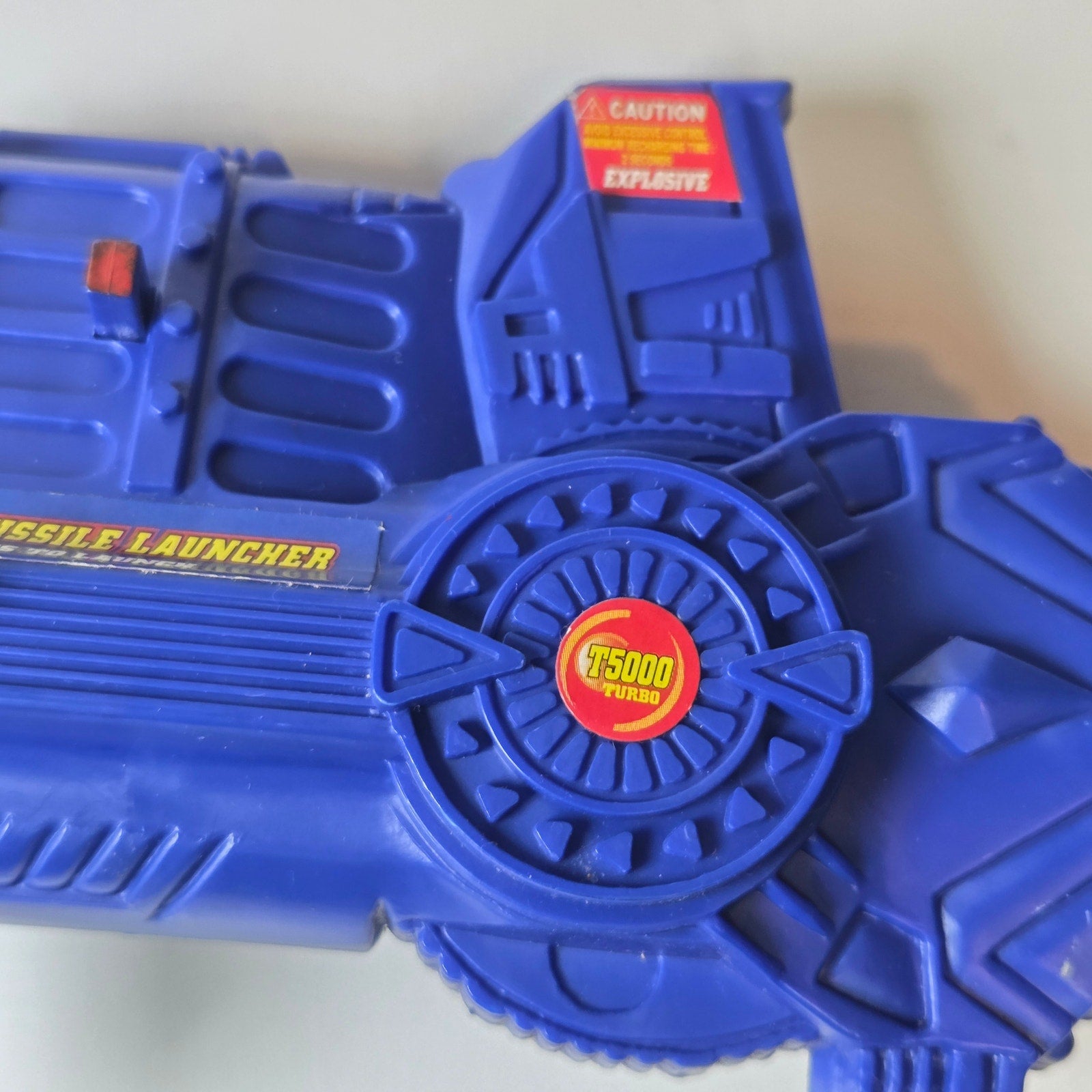 Crime Crusher Police C72 Robot Vehicle w/ Figure Missile Launcher Untested