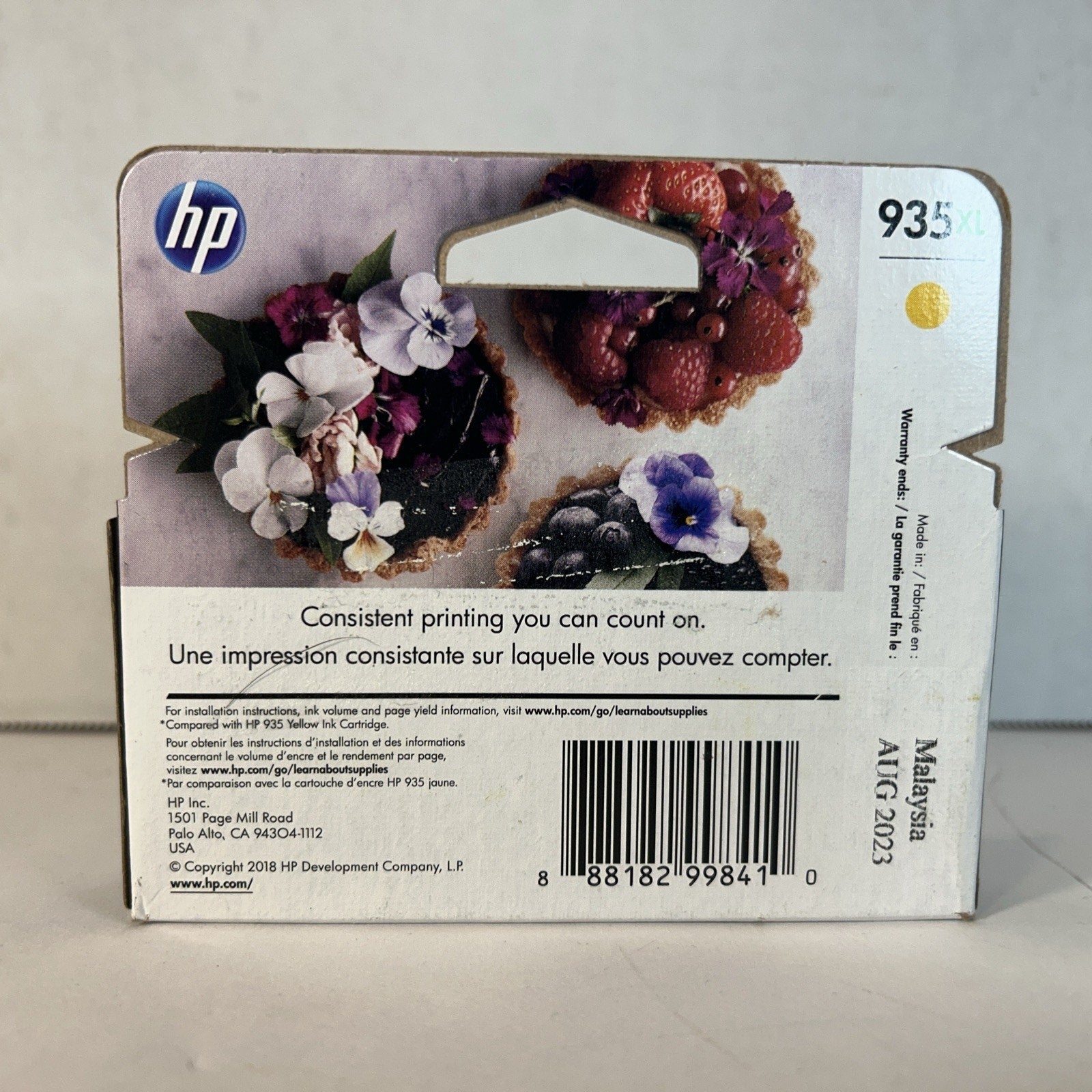 Genuine HP 935XL Yellow Ink Cartridge New in box
