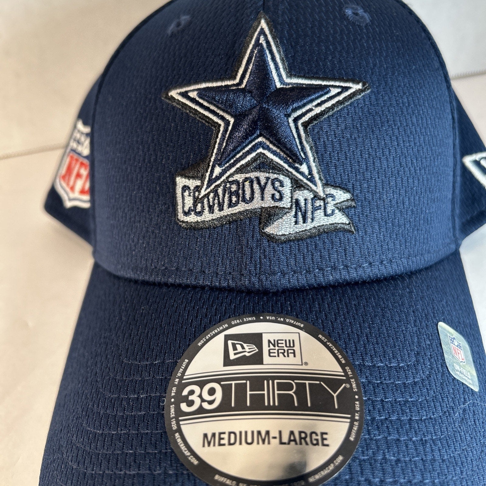Dallas Cowboys New Era 39Thirty Medium/Large Navy Blue Hat