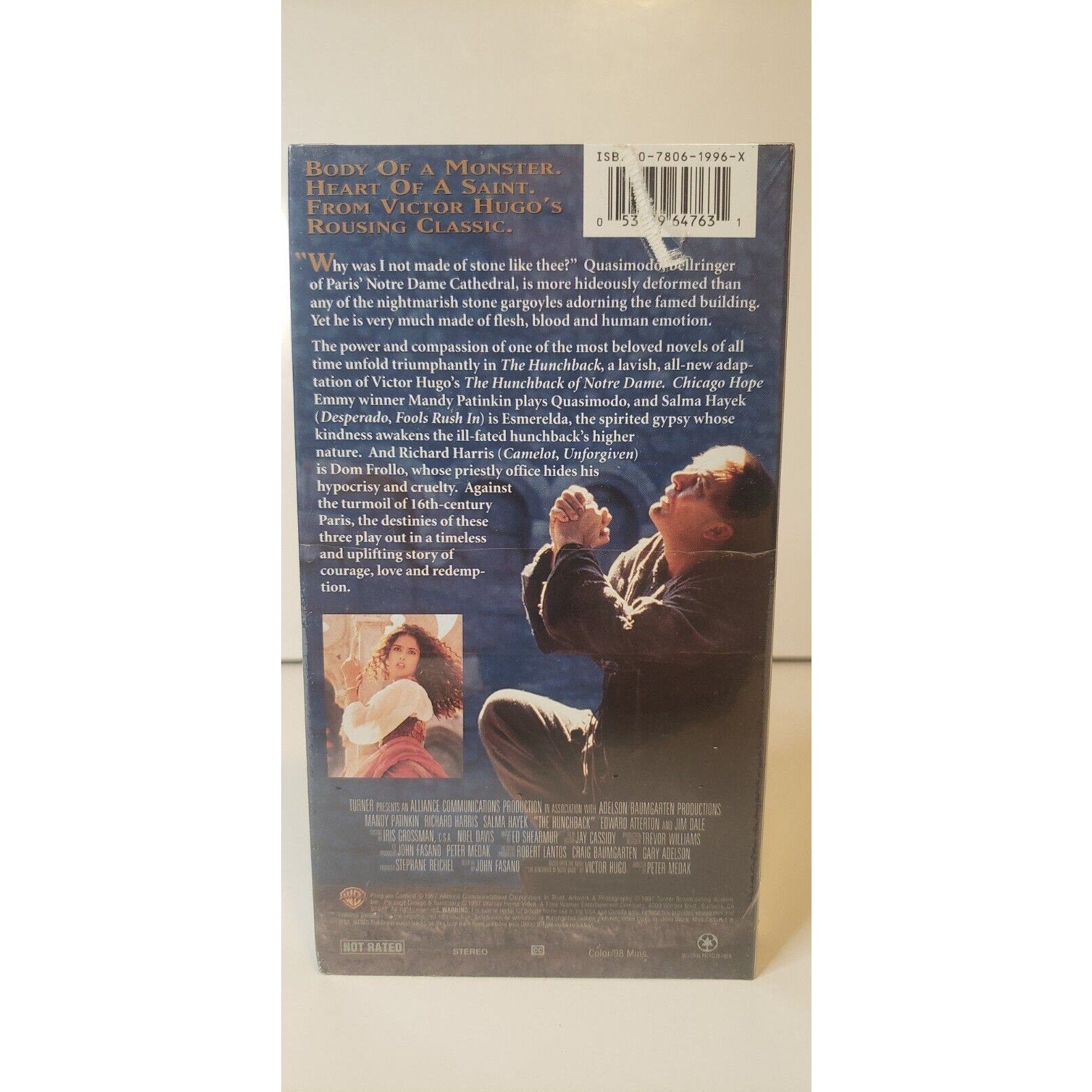 The Hunchback VHS New Sealed 1998 Salma Hayek Mandy Patinkin Richard Harris