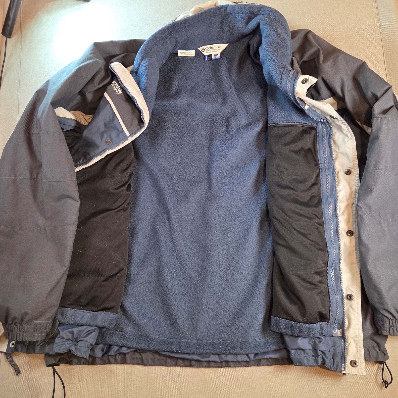 Columbia Core Interchange 3-in-1 Jacket SM 7198/7199 Men’s XXL Fleece Liner