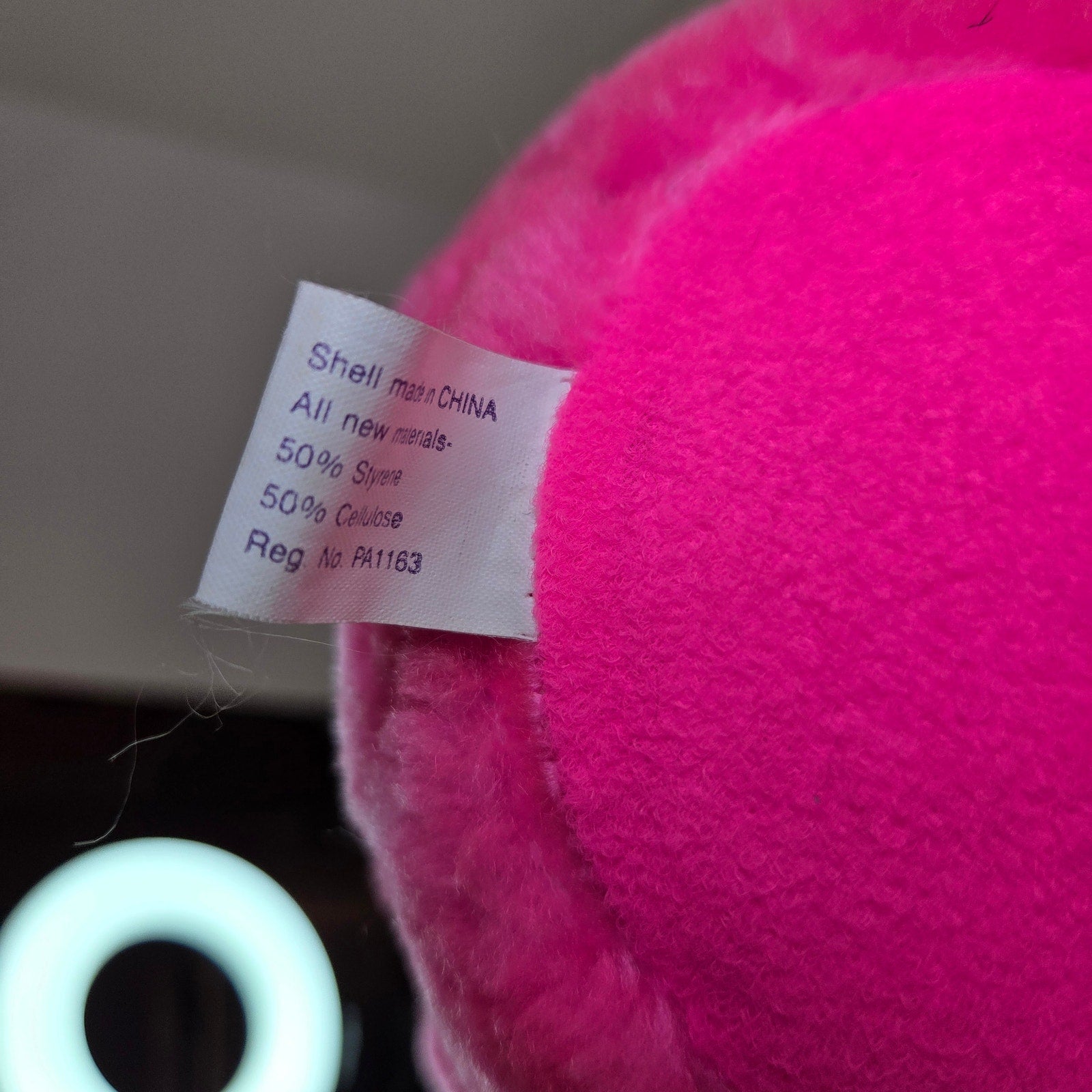 Vintage 1991 ACME Pink Devil Cool Cat Plush w/ Sunglasses 8" Neon