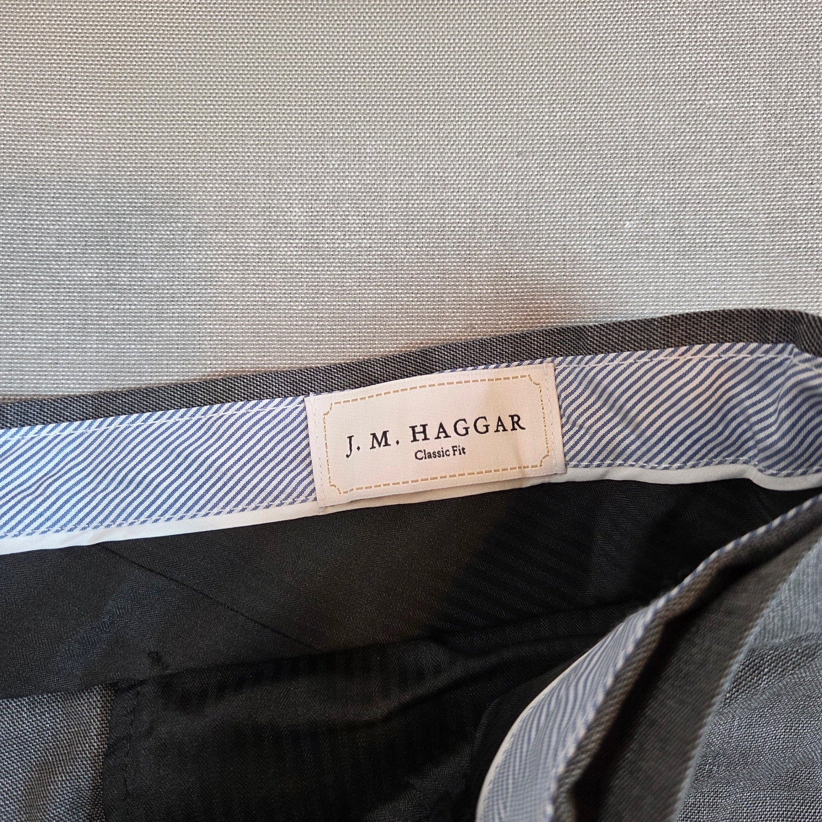 Haggar Premium Stretch Dress Pants 38x32 Classic Fit Gray NWT Suit Separate