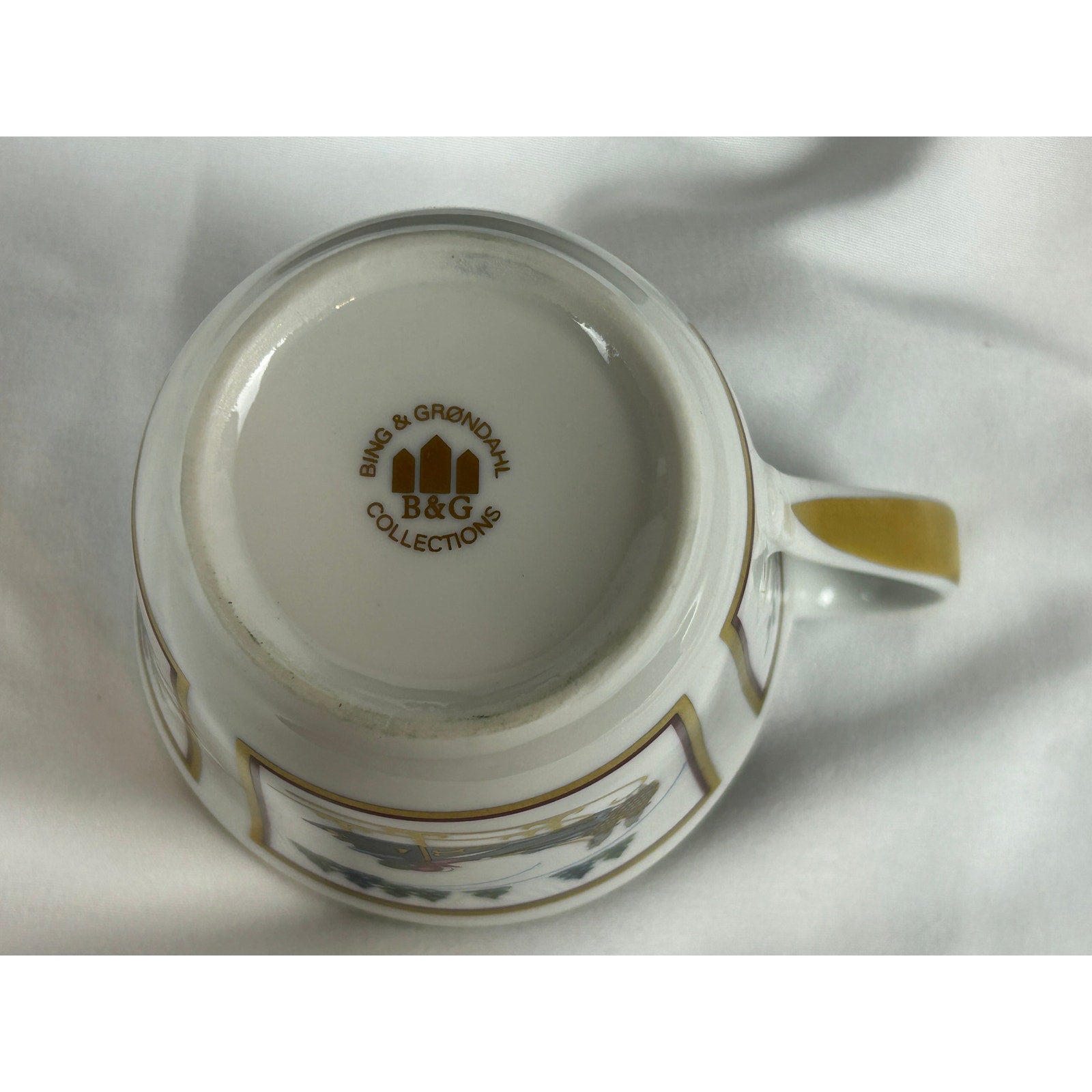 Bing Grondahl 1998 Holiday Cup Saucer Tea Plate Set Jette Frolich Boxed