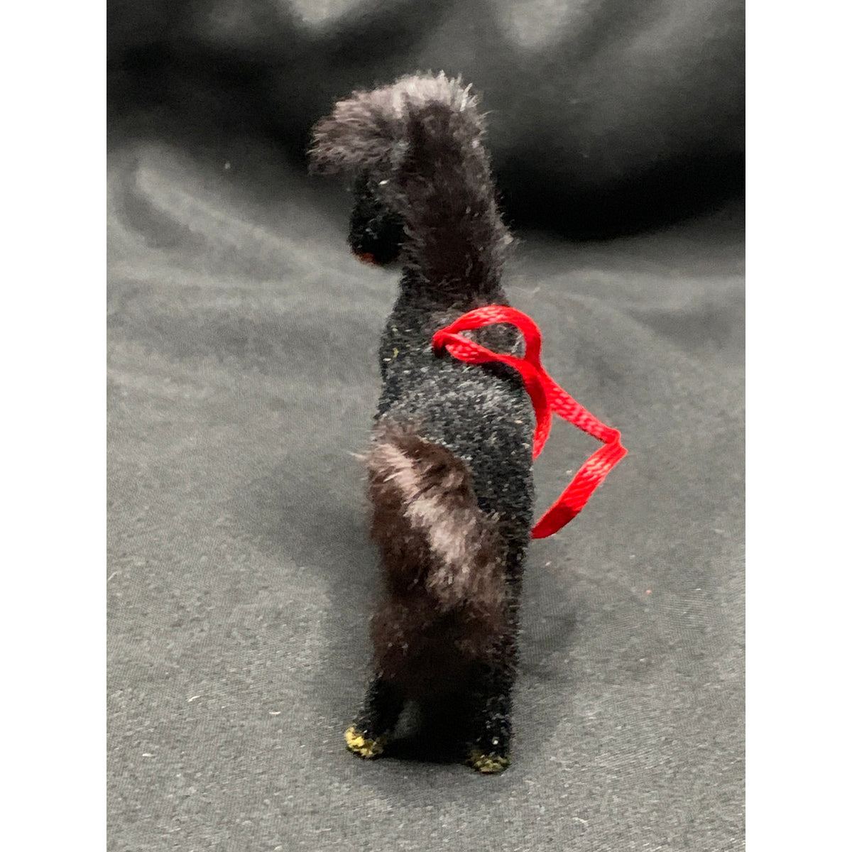 Vintage Wagner Handwork Black Flocked Horse West Germany 1983-1990