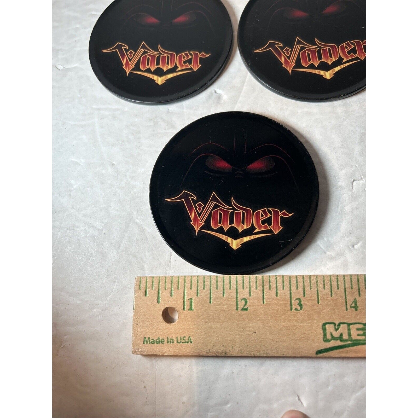Fan-Made Darth Vader Coaster Set (5) Star Wars Inspired Cork Back – Rare Find
