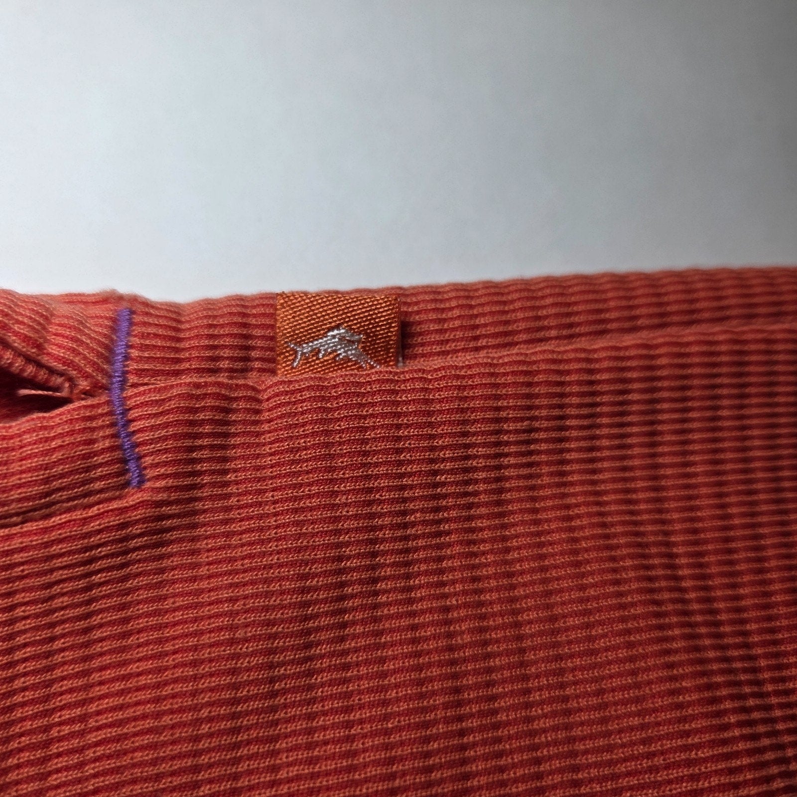 Tommy Bahama IslandZone Polo Shirt Orange S Tencel Blend Lightweight Size S