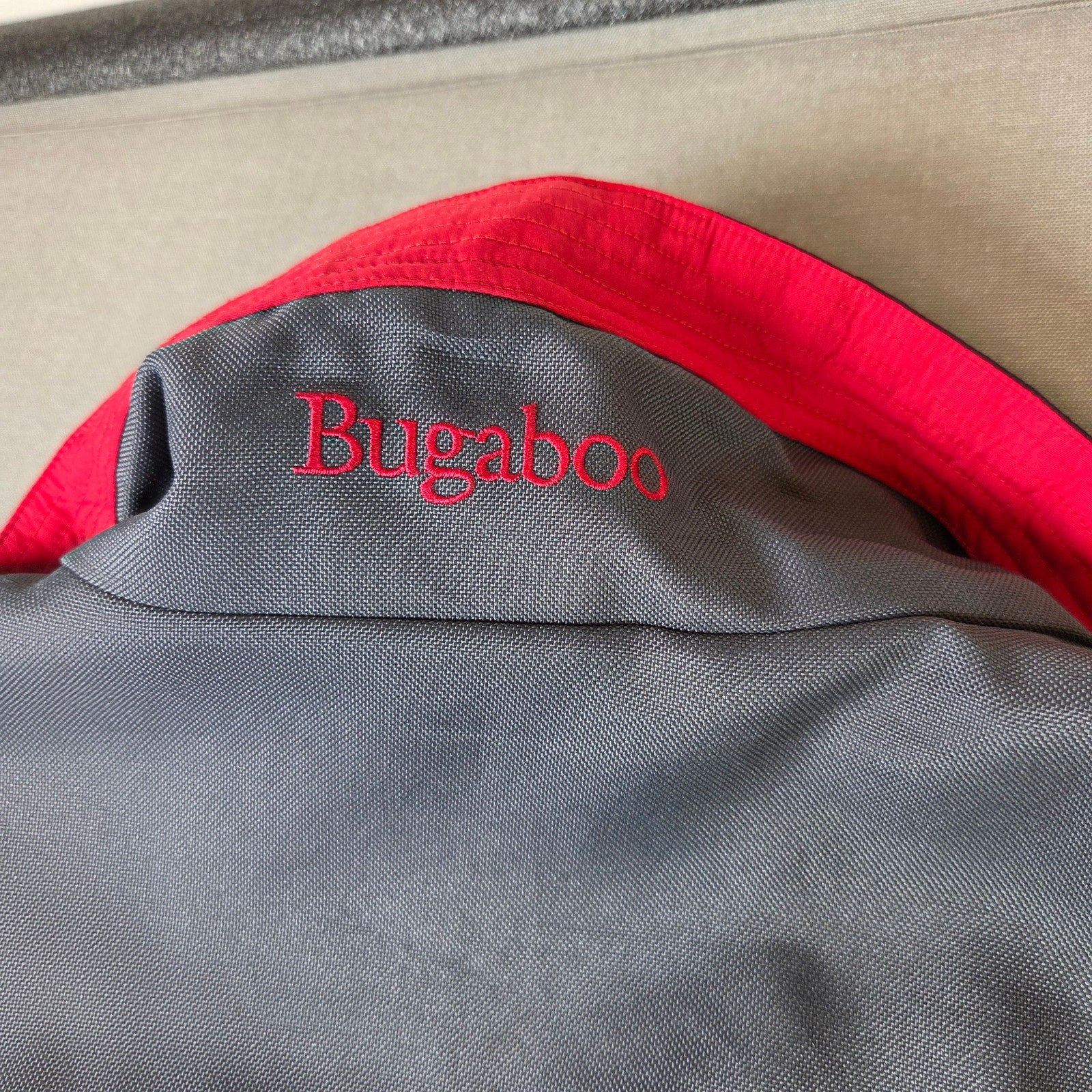 Columbia Bugaboo Jacket Mens XL Gray Red Nylon Shell Only Vintage