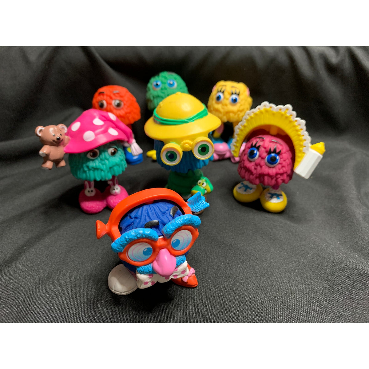 1989 McDonalds Funny Fry Friends Lot of 7 Vintage Happy Meal Fry Guys Toys