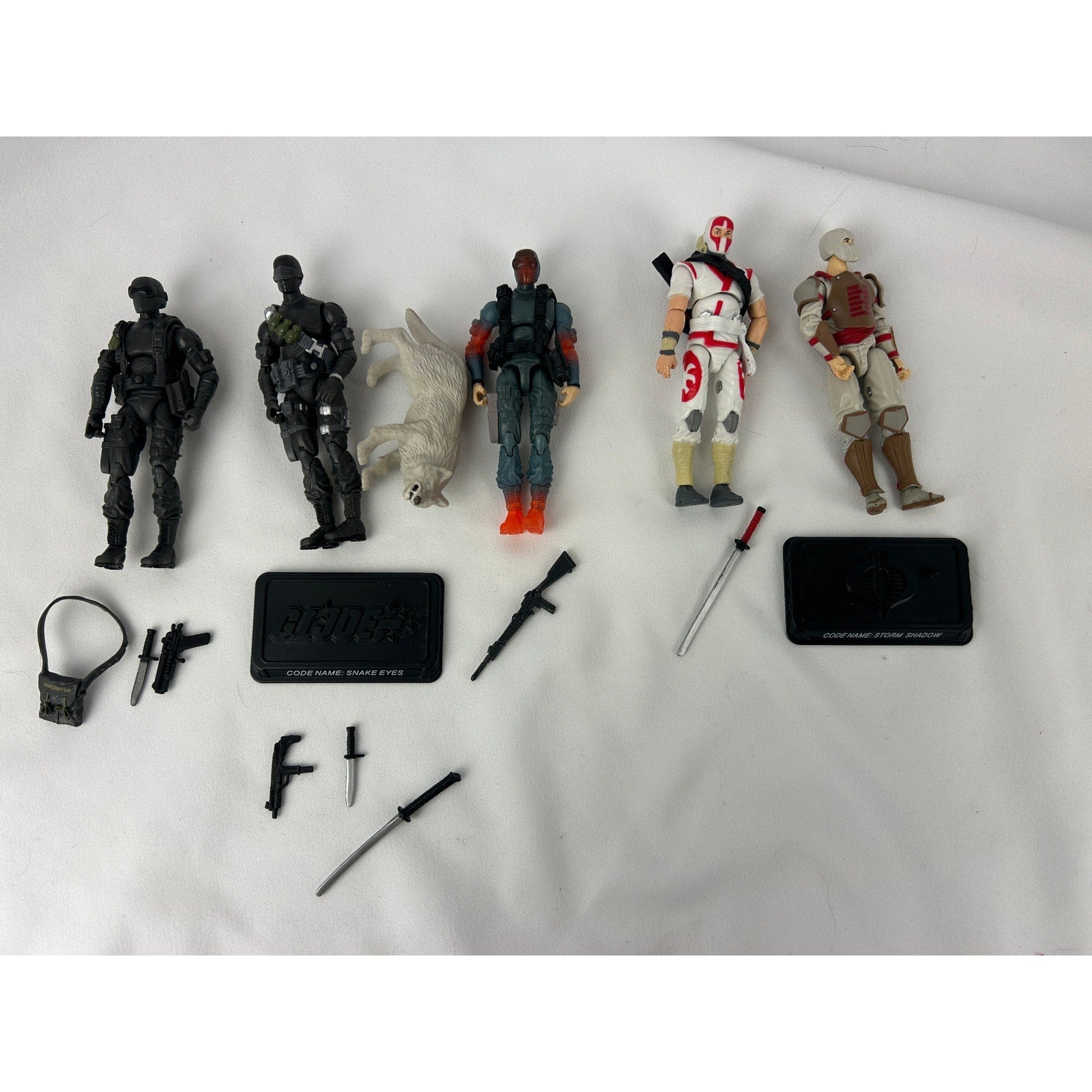 G.I. Joe 25th Anniversary Snake Eyes and Storm Shadow Figure Lot