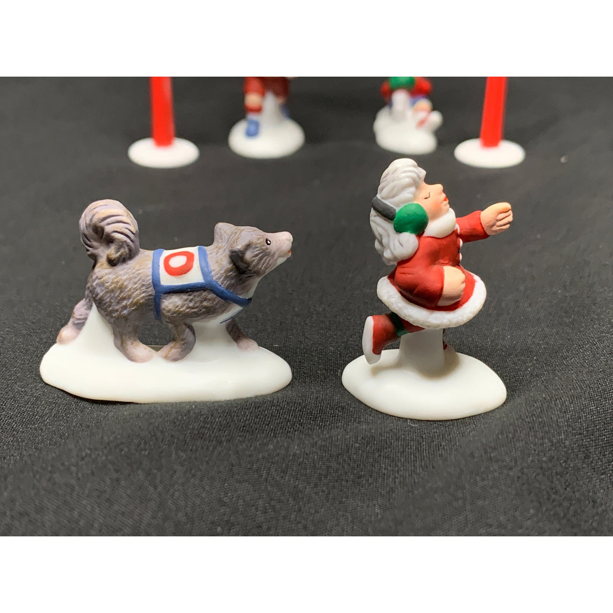 Dept 56 Christmas Fun Run 56434 North Pole Series Set of 6 Retired 1998