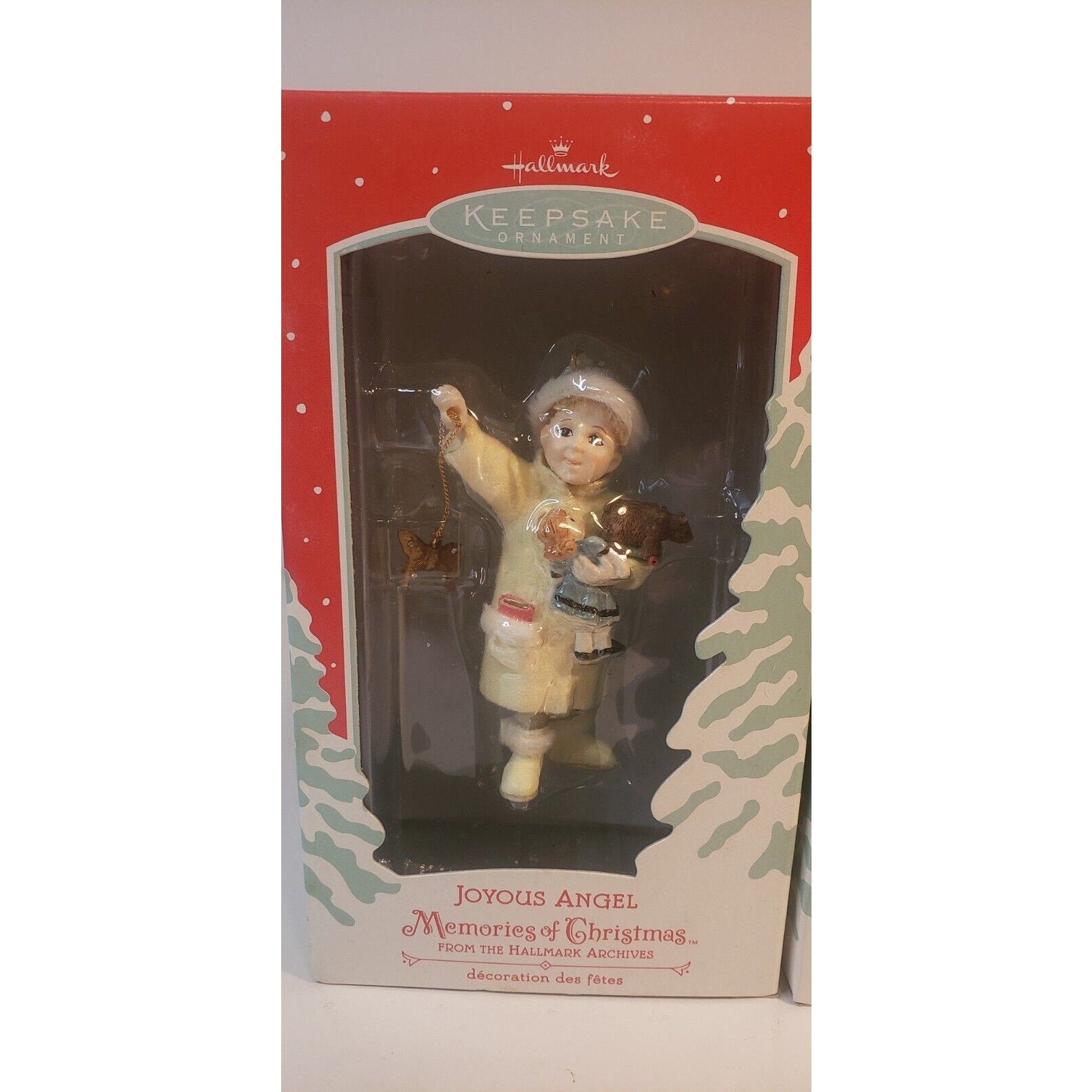 Hallmark Keepsake Ornament Memories of Christmas lot of 2 - Gentle/Joyous Angels