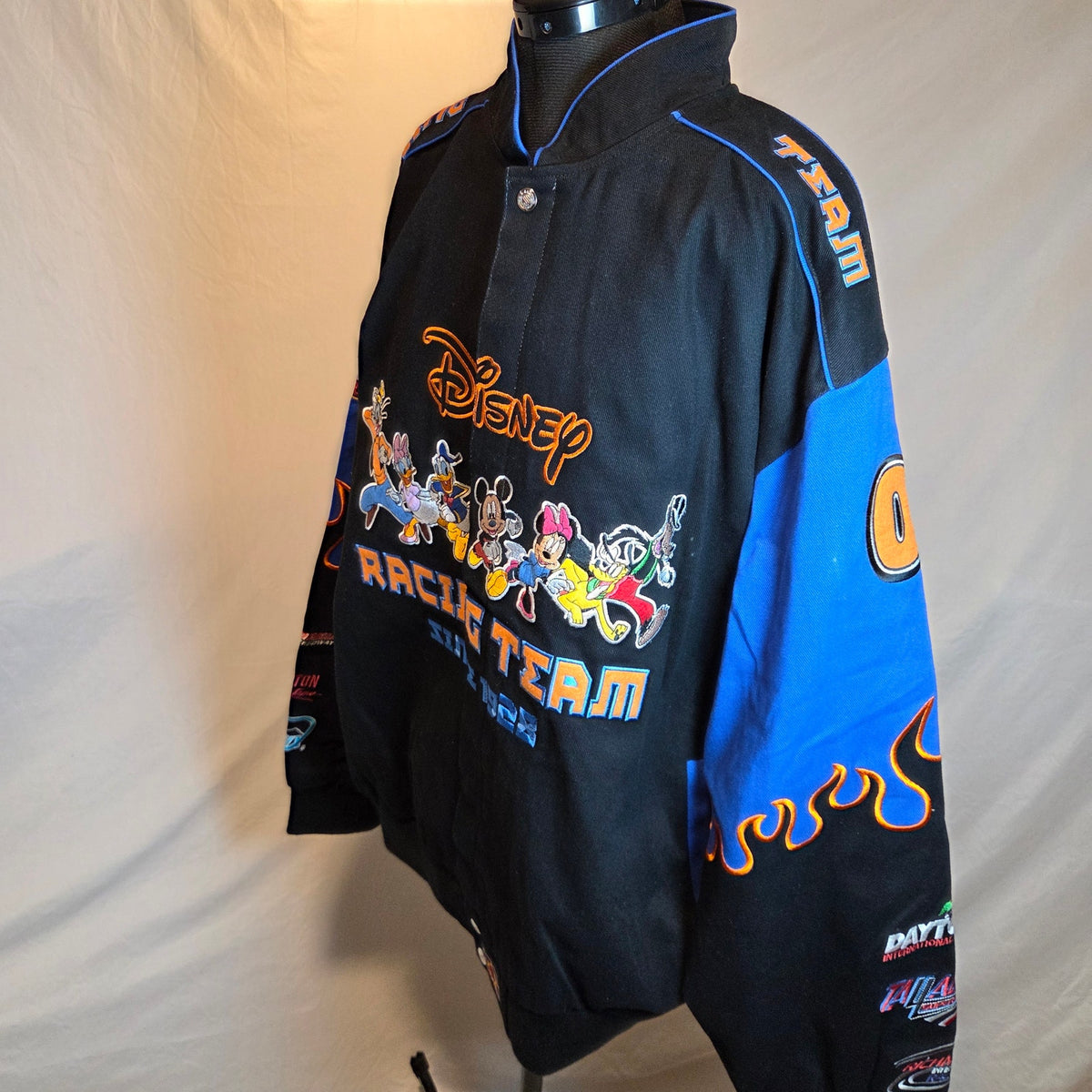 Vintage 2005 JH Design Disney Racing Across America Mickey Jacket 2XL Daytona