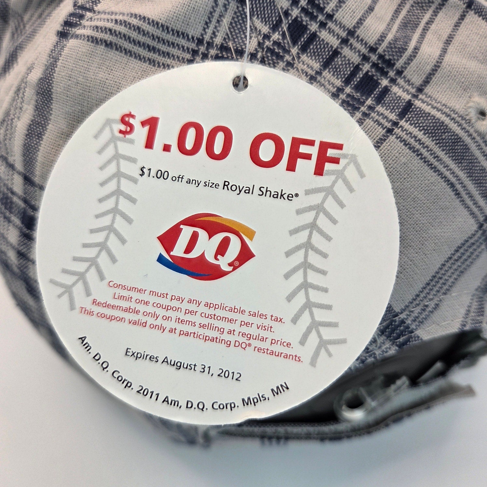 Minnesota Twins 2012 Opening Day Hat Plaid DQ Promo New w/Tag MLB Giveaway