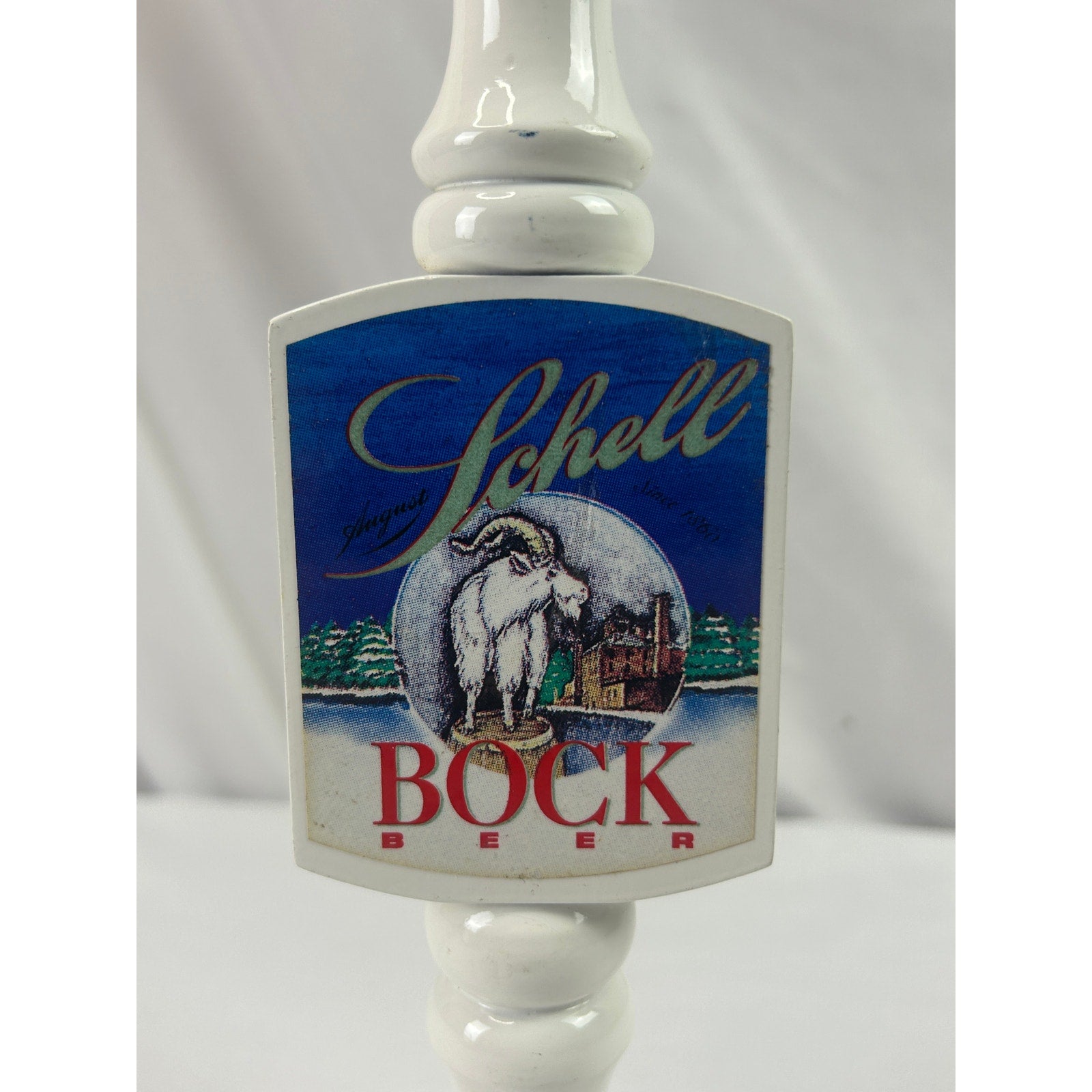Schell's Bock Beer Tap Handle August Schell Brewery New Ulm MN Goat Vintage