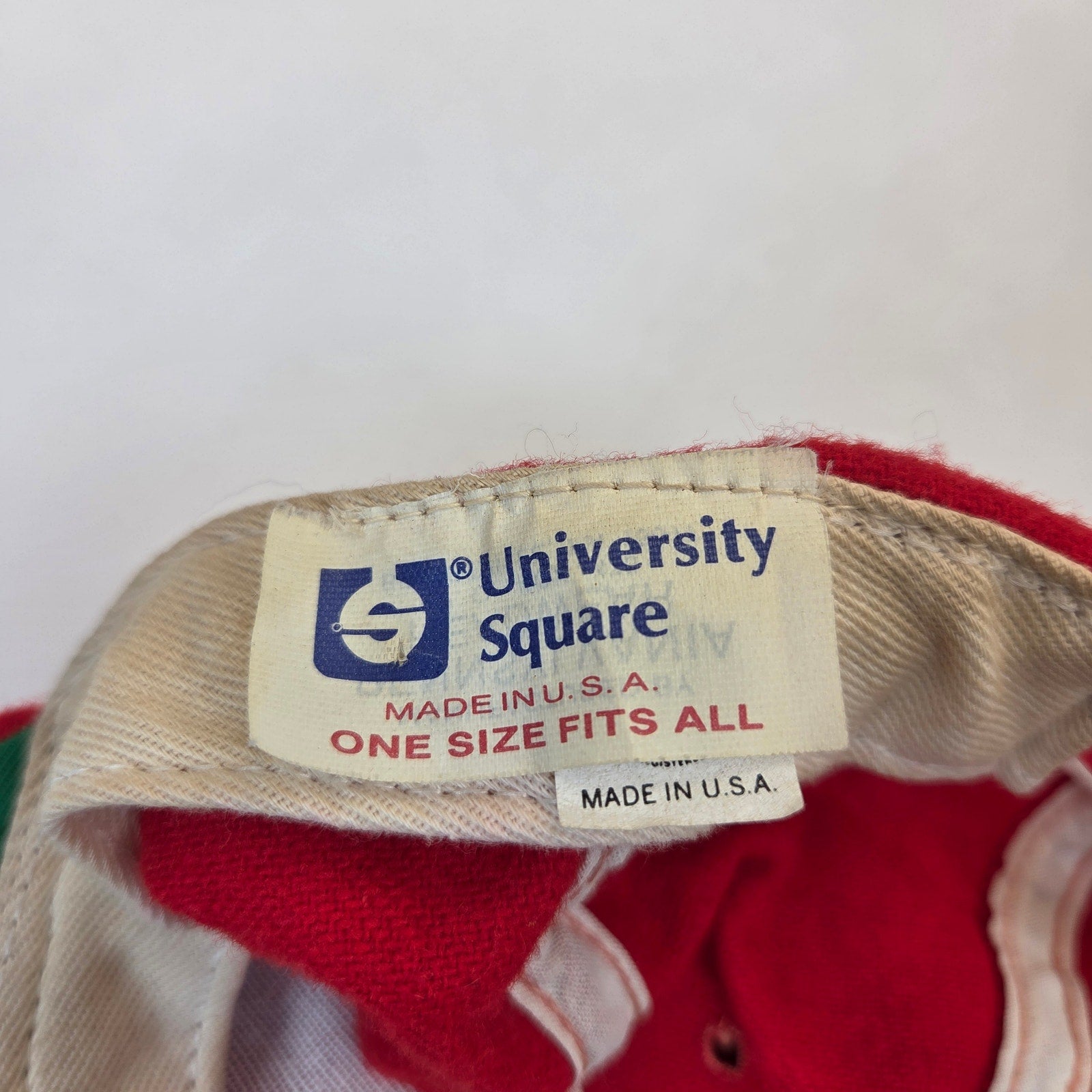 Wisconsin Badgers Vintage USA Snapback Hat University Square Wool Blend Cap