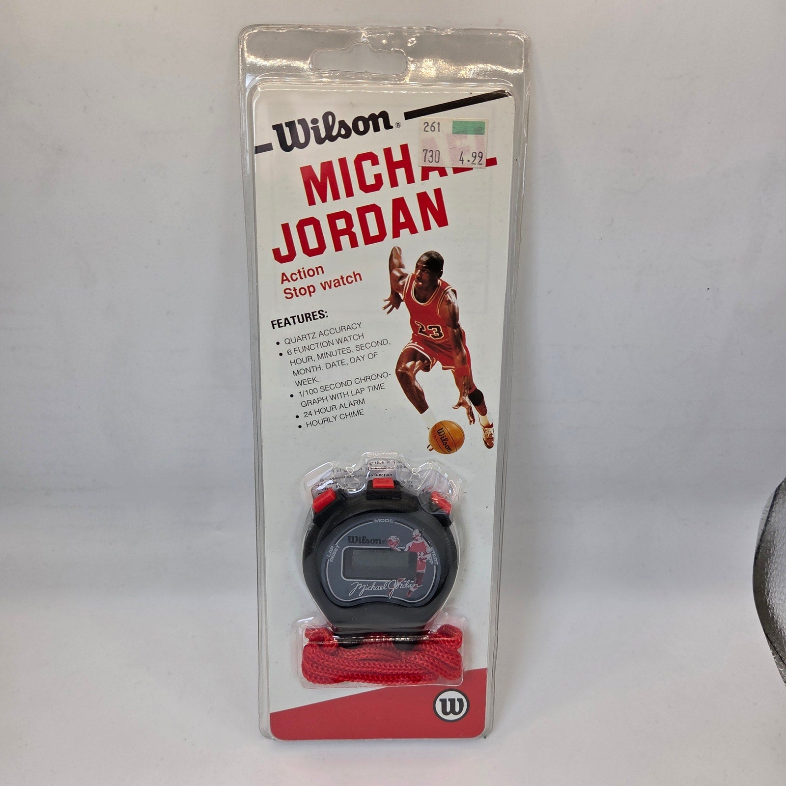 Michael Jordan Wilson Action Stopwatch LMJ008 Sealed Vintage 1990s NBA
