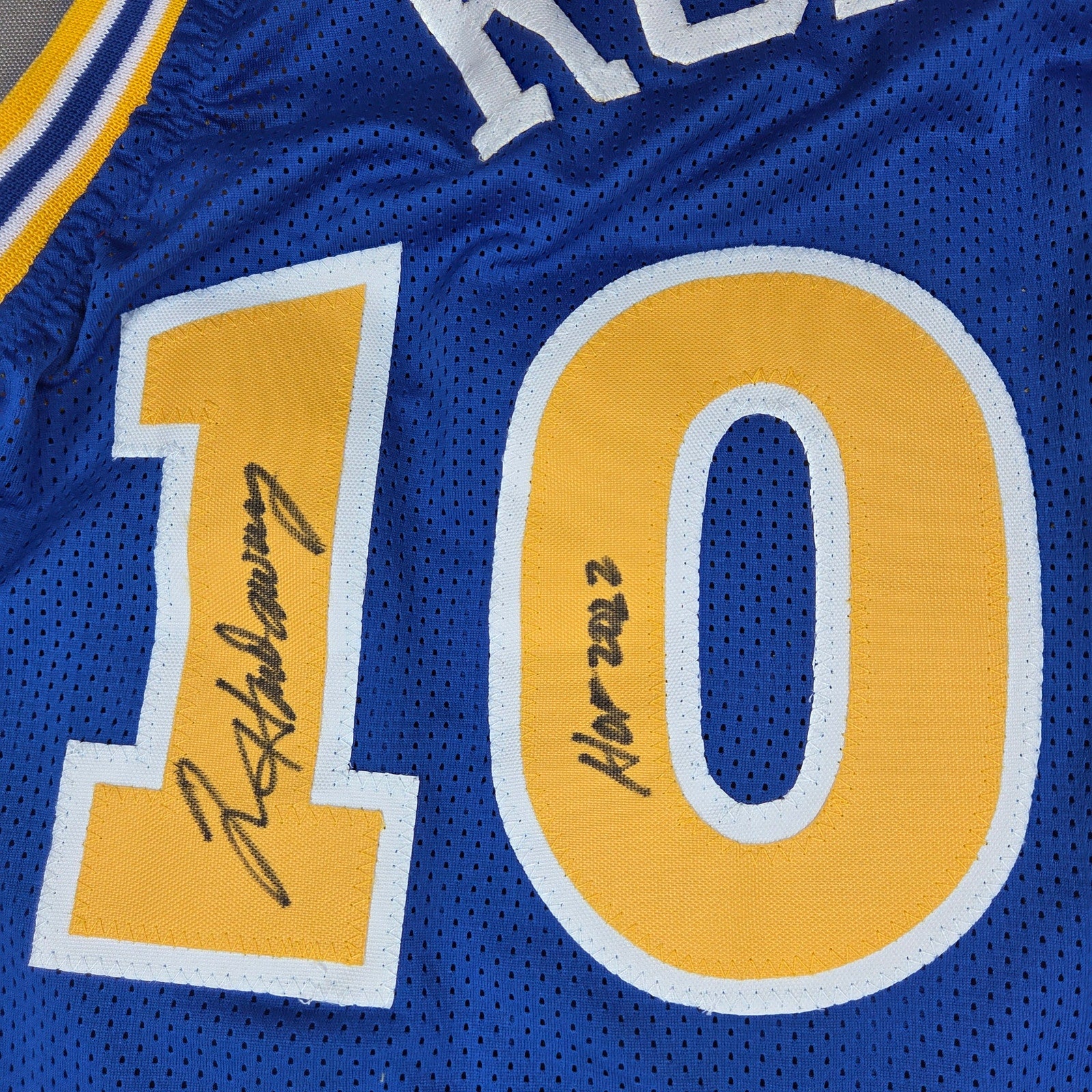 Run TMC Warriors Jersey Signed Mullin Hardaway Richmond BAS Witness HOF Auto