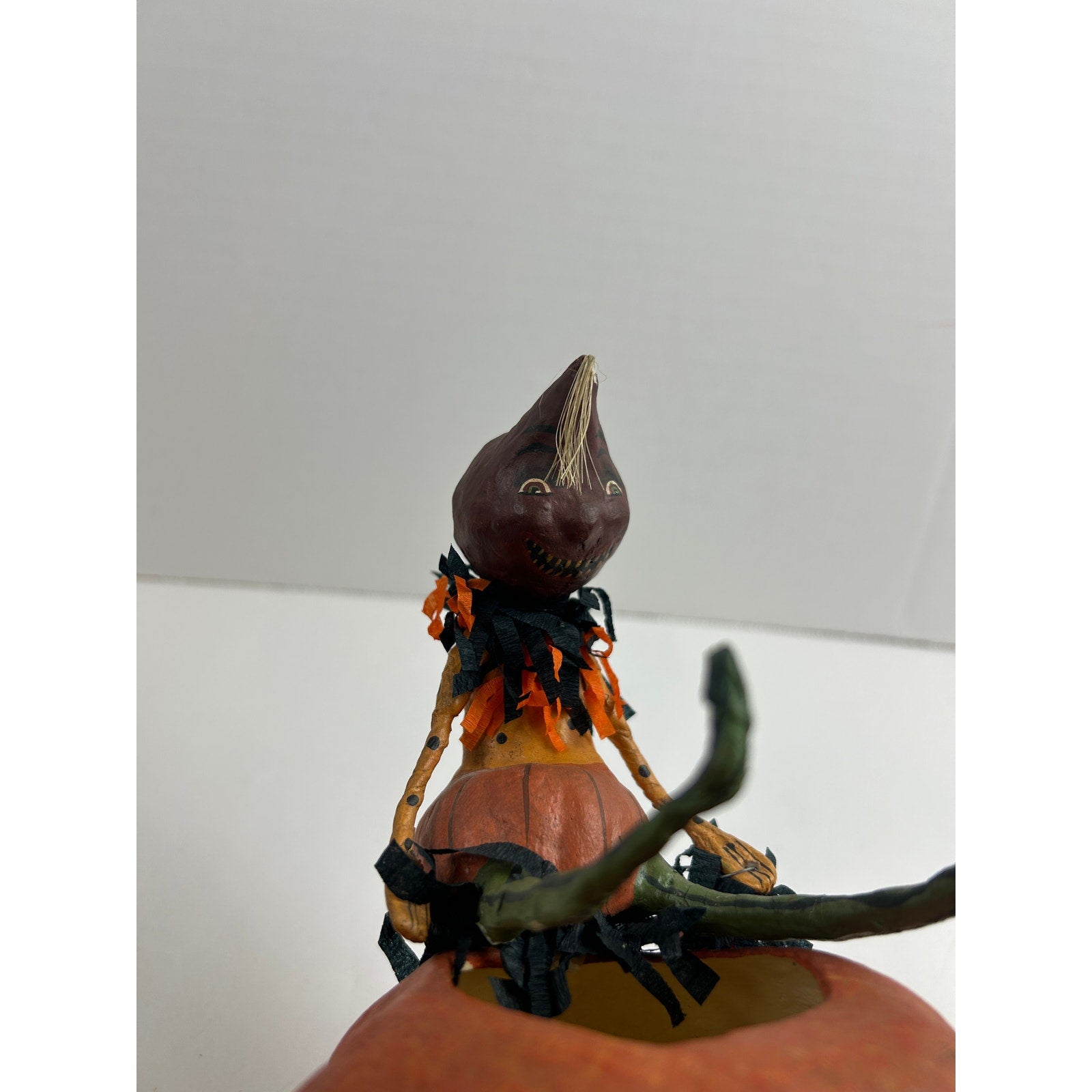 Bethany Lowe Halloween Light Jack-o-Lantern with Elfin Figure Virginia Betoine