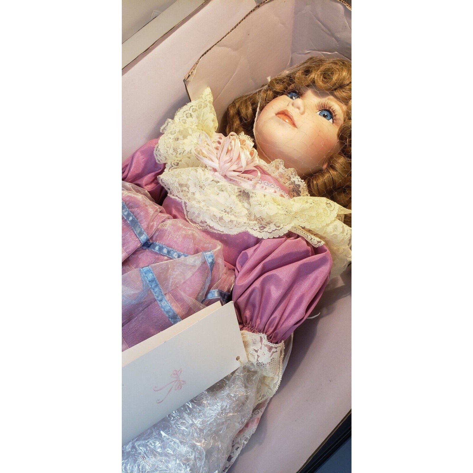 Vintage 1990s 1st Impressions 24" Porcelain Doll “Thea” w/ Box & Tag