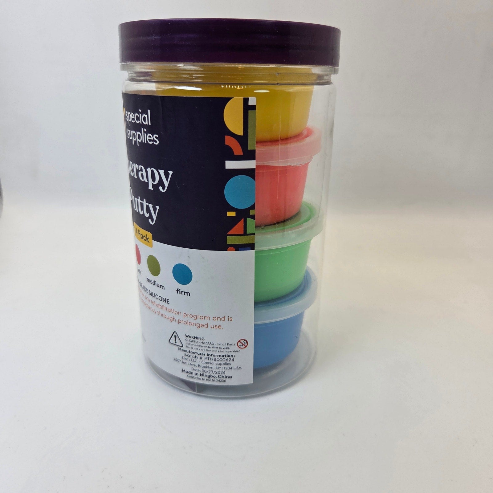 Special Supplies Therapy Putty 4 Pack Silicone X-Soft Soft Medium Firm New