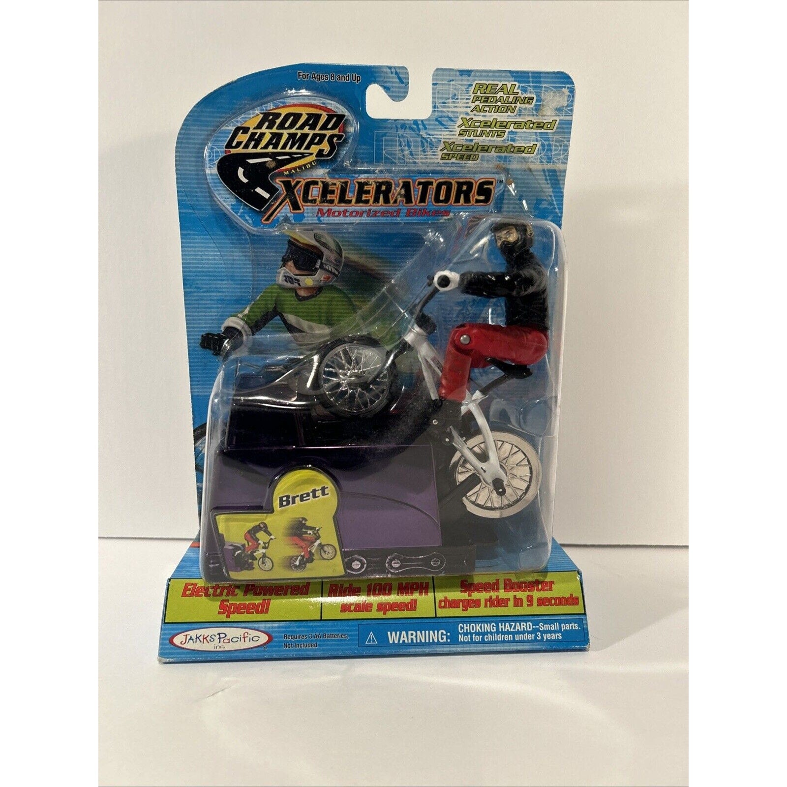 Complete Set of 7 Road Champs Xcelerators Motorized Bikes Jakks Pacific MOC