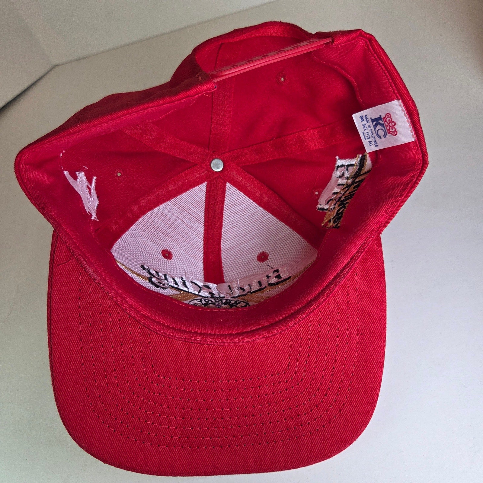 Vintage Bud King Kenny Bernstein Snapback Hat Drag Racing Budweiser KC Cap