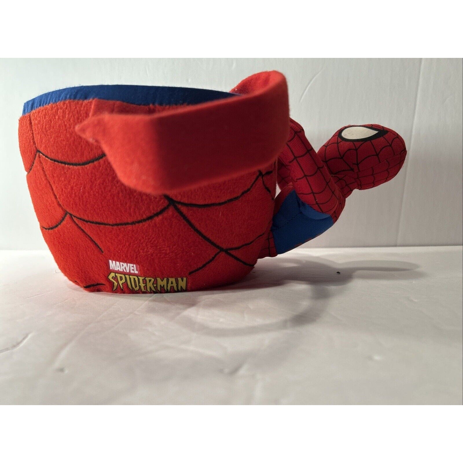 Marvel Spiderman Jumbo Soft Plush Basket Bucket Pail Halloween Candy
