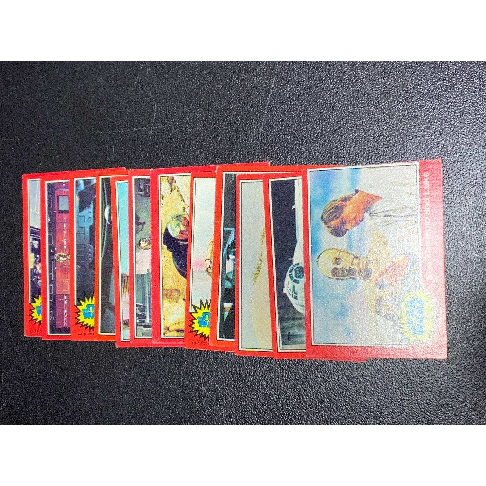 Vintage 1977 Star Wars Series 2 Topps Trading Cards With Stickers EX-NM