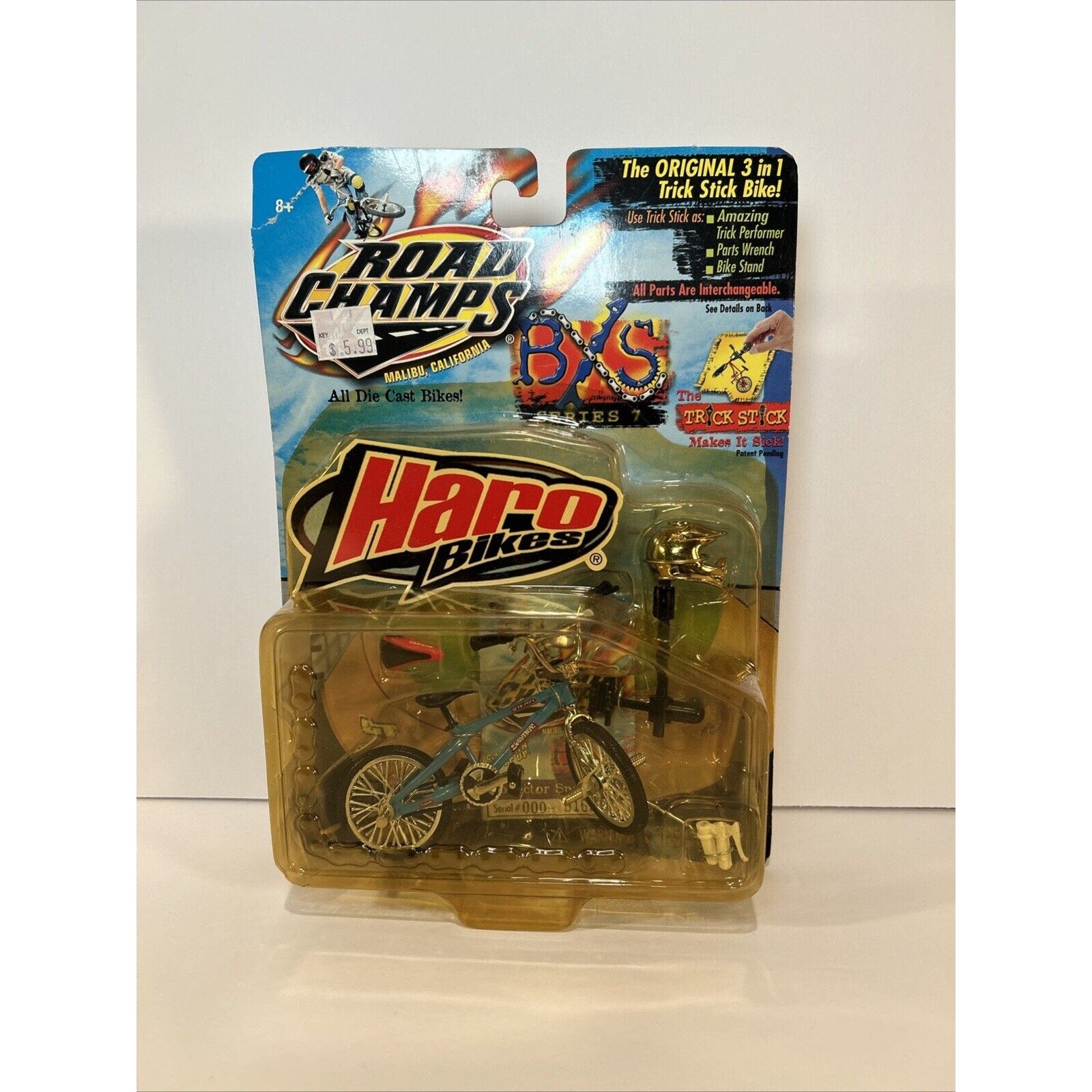 Lot of 6 Jakks Road Champs BXS BMX Bikes GT Schwinn Haro Series 4-7 NIP