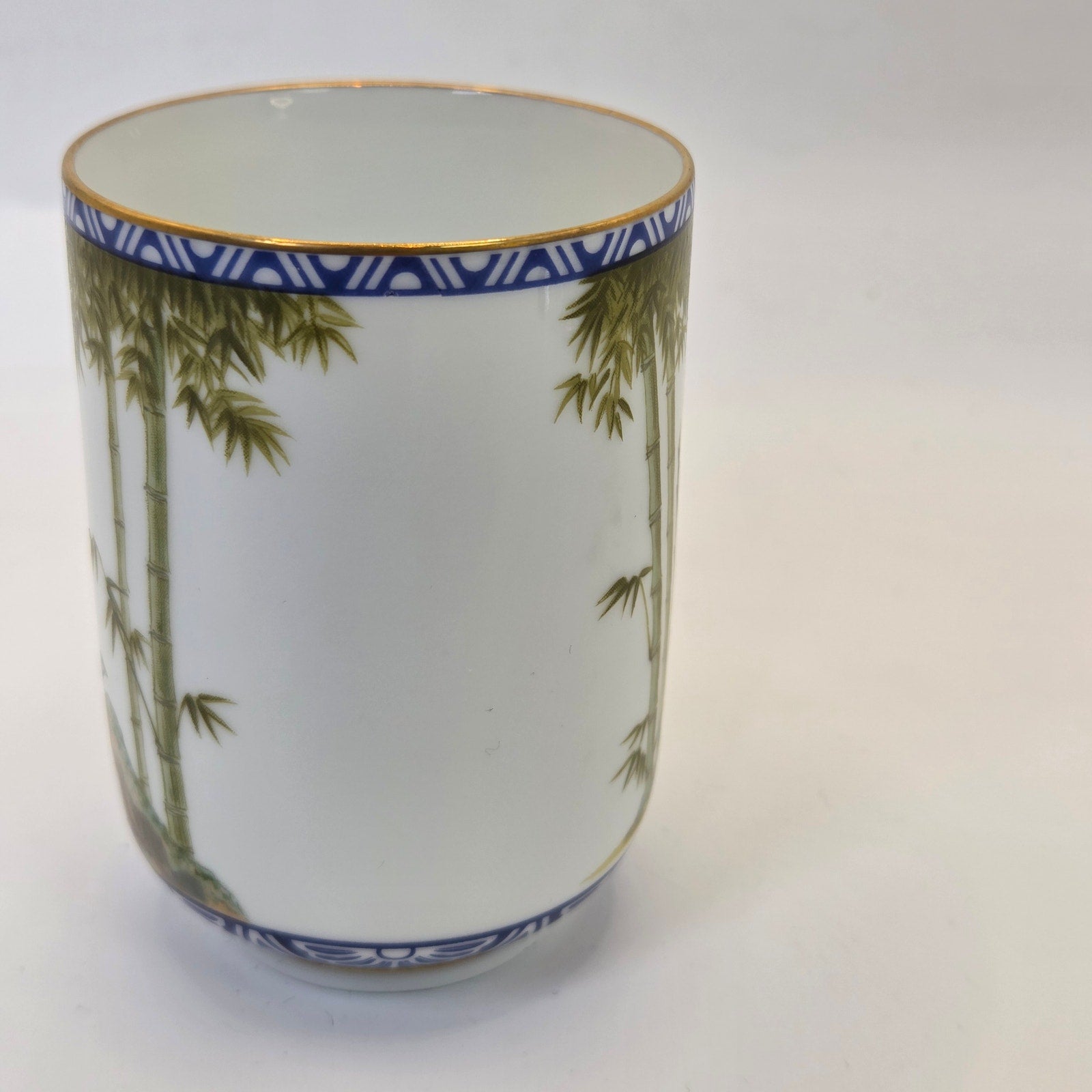Franklin Porcelain 1985 Bamboo & Birds Japanese Tea Cup – Limited Edition