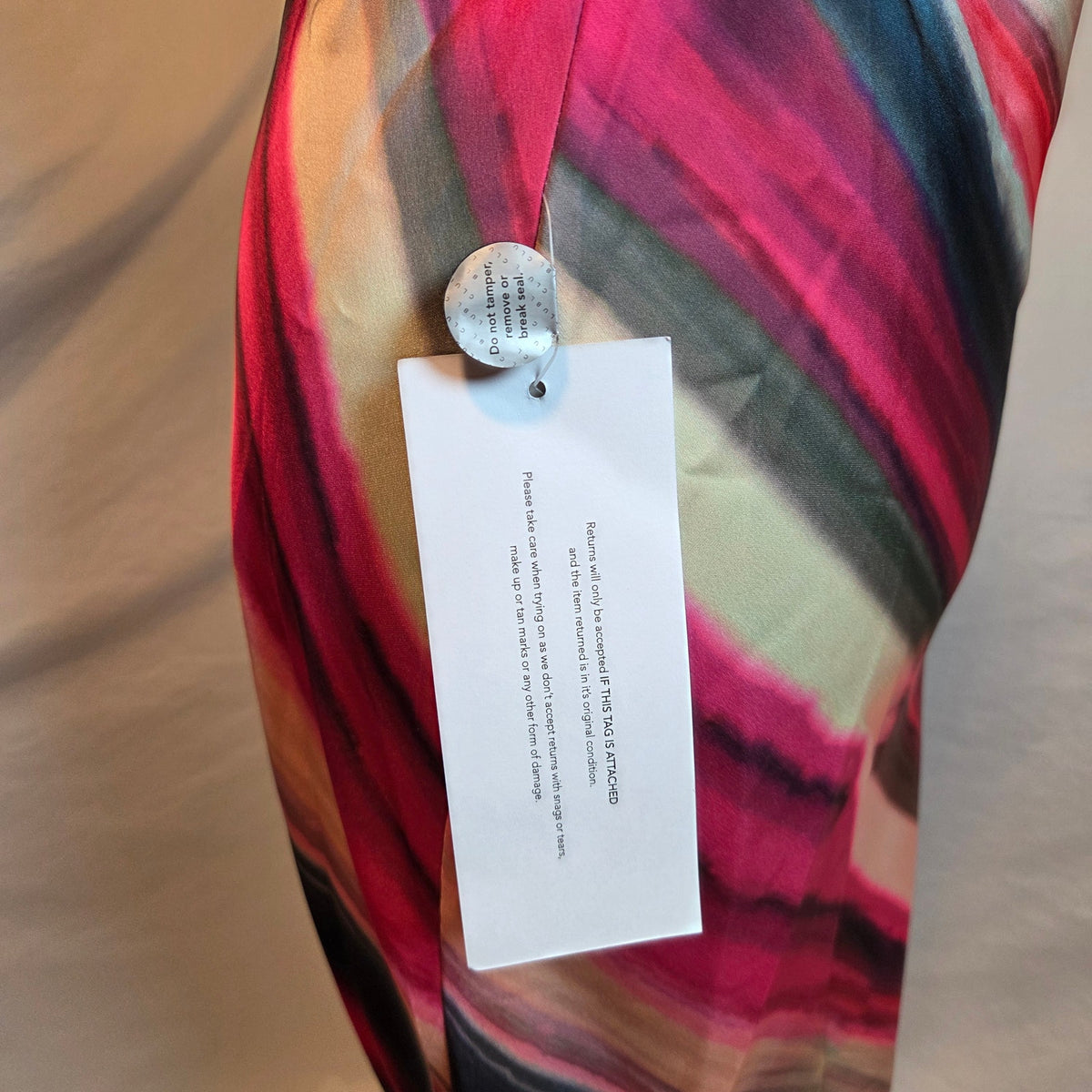 Club L London Melanie Maxi Dress UK 10 US 6 Striped Halter Open Back NWT