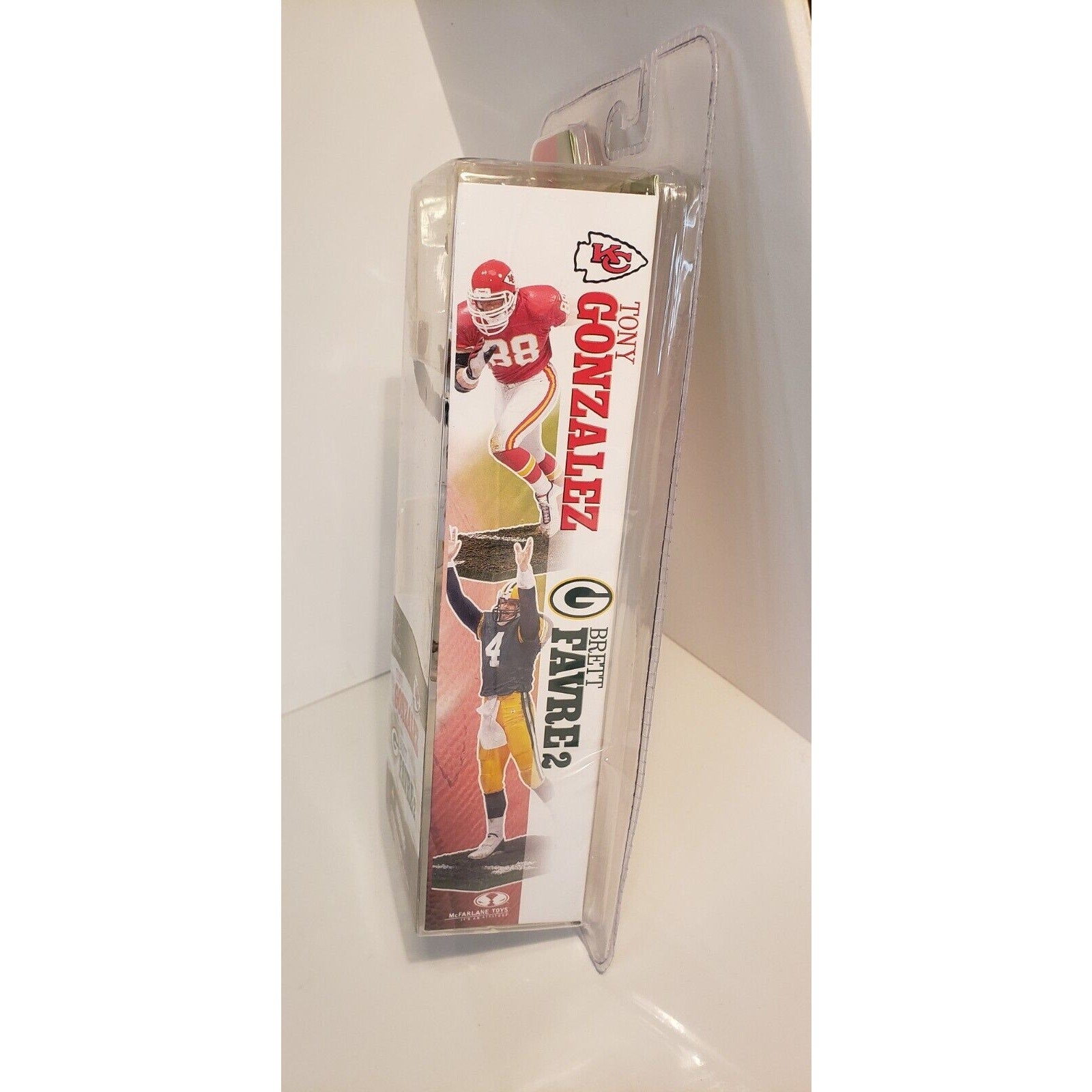 Brett Favre & Tony Gonzalez 2004 McFarlane NFL 3" 2-Pack Packers Chiefs NEW