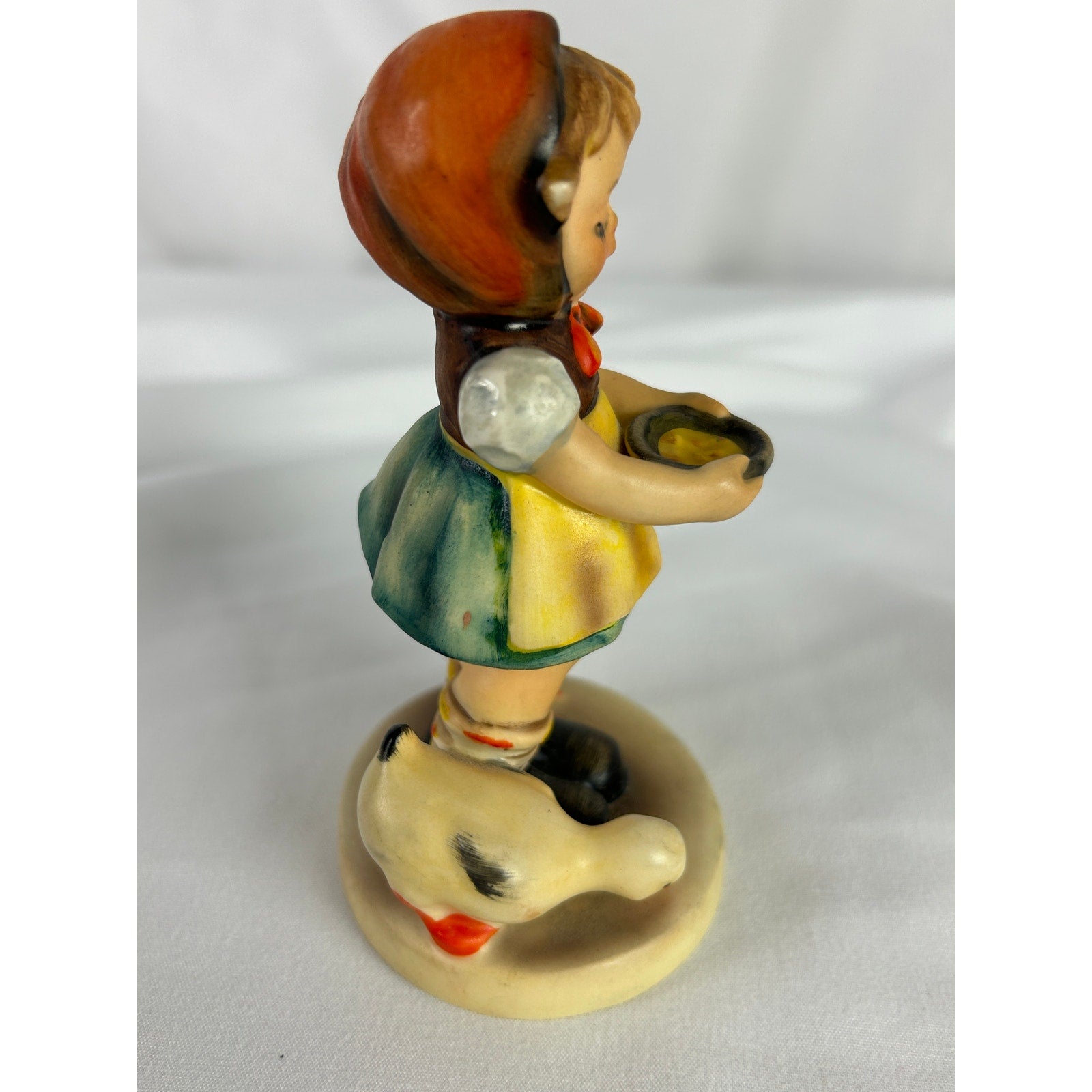 Goebel West Germany Be Patient Figurine Girl Feeding Geese Figurine
