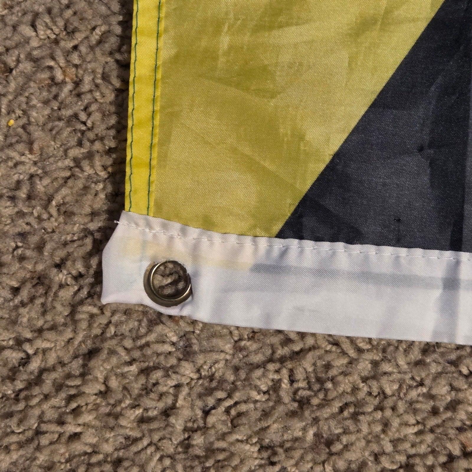 Jamaica National Flag 5x3 FT Black Green Gold Banner with Grommets