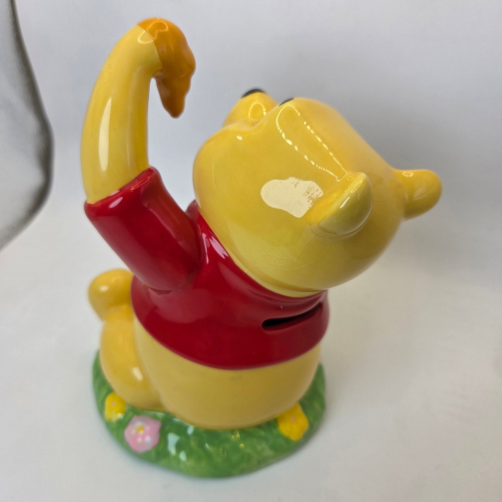Disney Winnie the Pooh Enesco Ceramic Piggy Bank 8" Honey Pot Coin Bank
