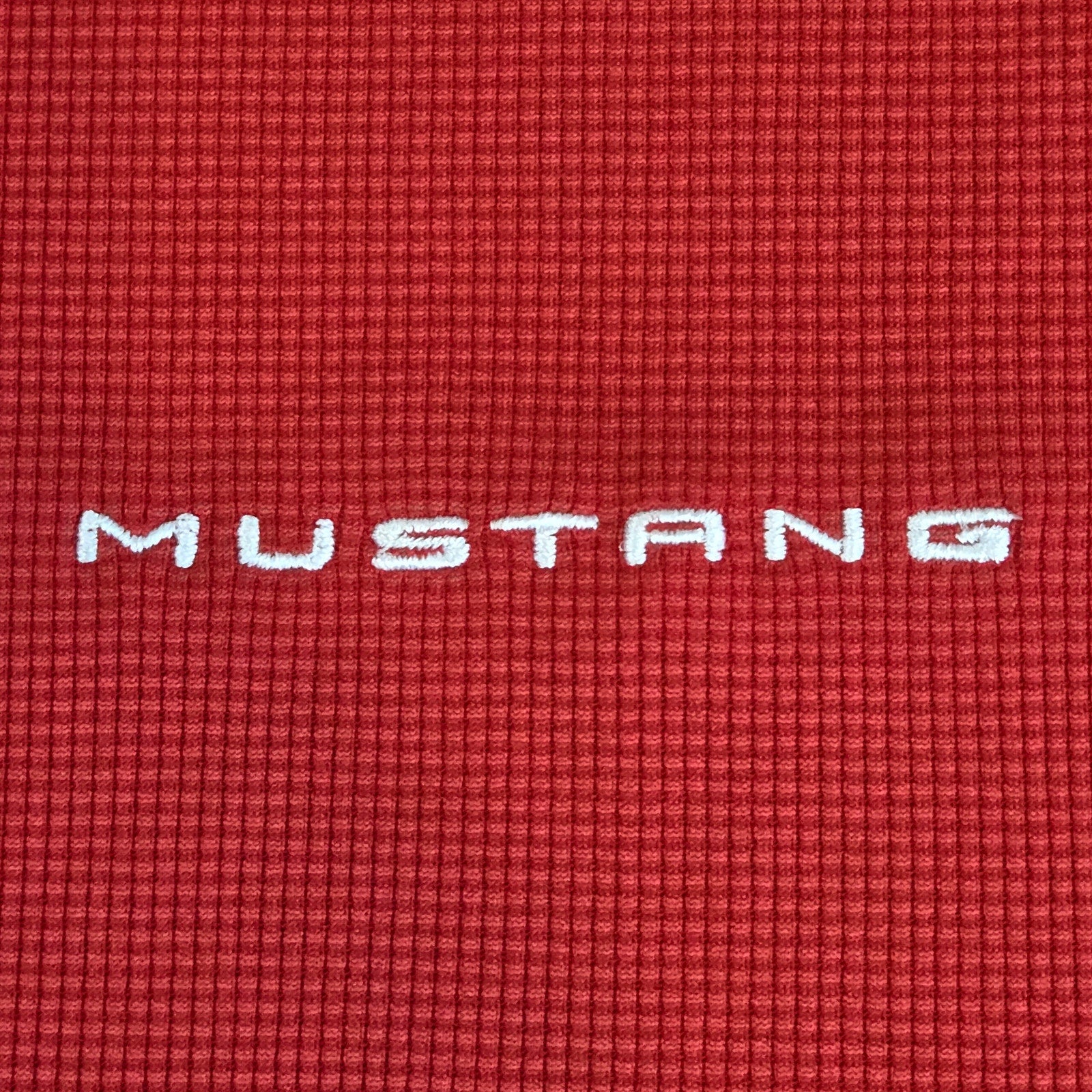 Ford Mustang Tri-Mountain Performance Polo Shirt Men’s L Red Embroidered Logo