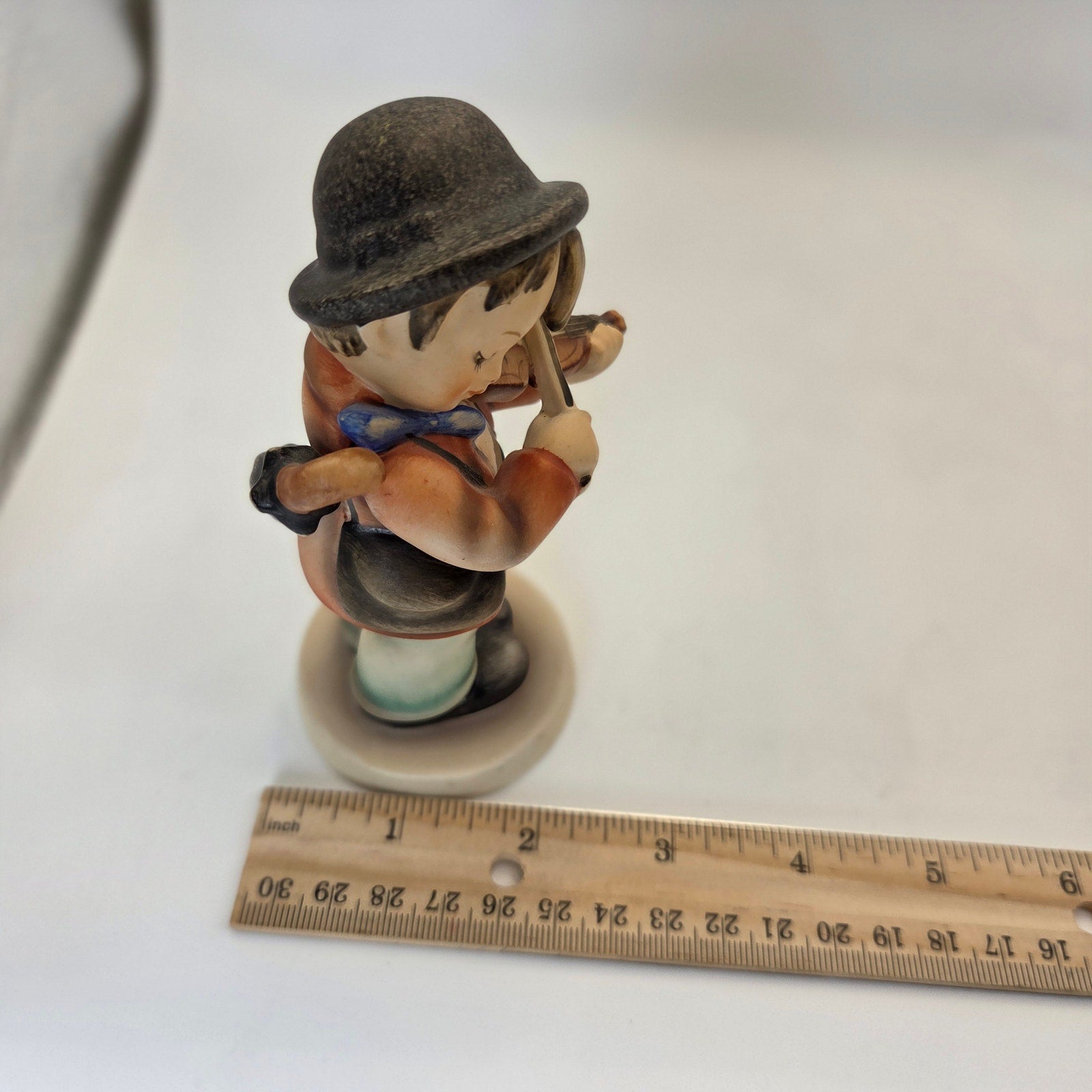 Goebel Hummel Little Fiddler Violin Boy Figurine W Germany Bee V 5in Vintage