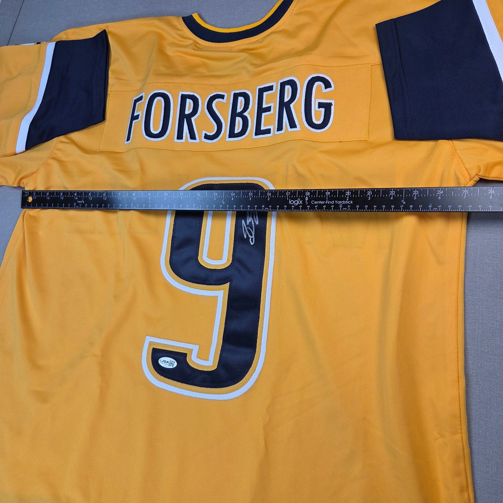 Filip Forsberg Signed Nashville Predators Custom Jersey XL JSA COA Auto #9
