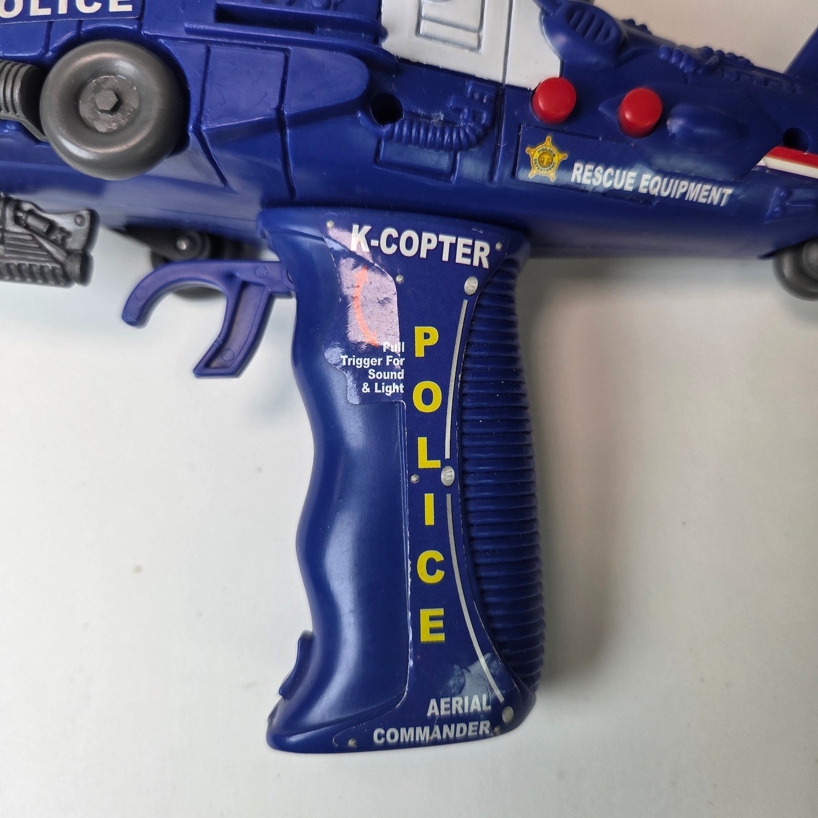 Police K-Copter Aerial Commander Helicopter Toy Sound Light Working