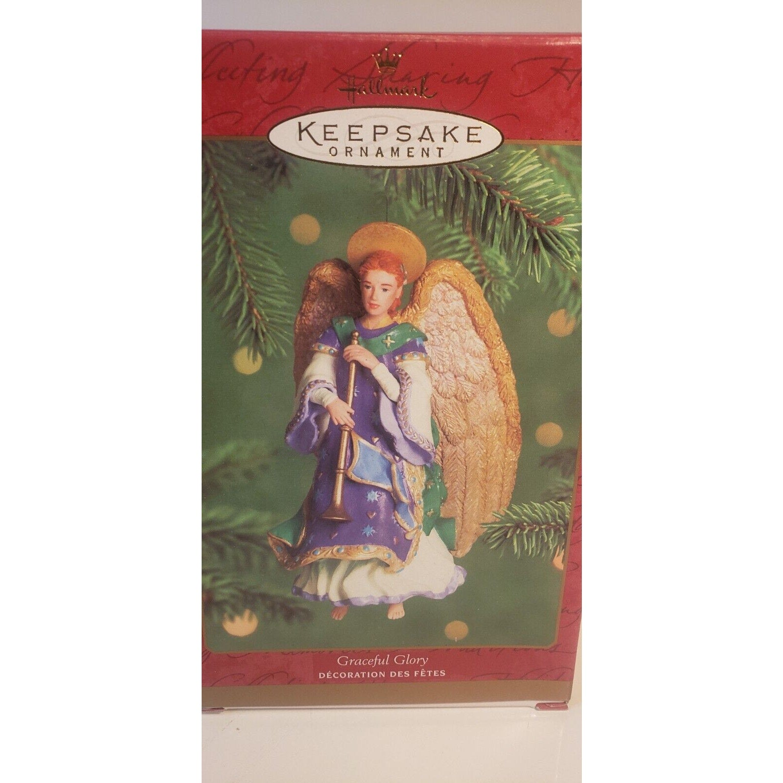 Hallmark Keepsake Ornament lot of 2 - Graceful Glory & Glad Tidings Angels