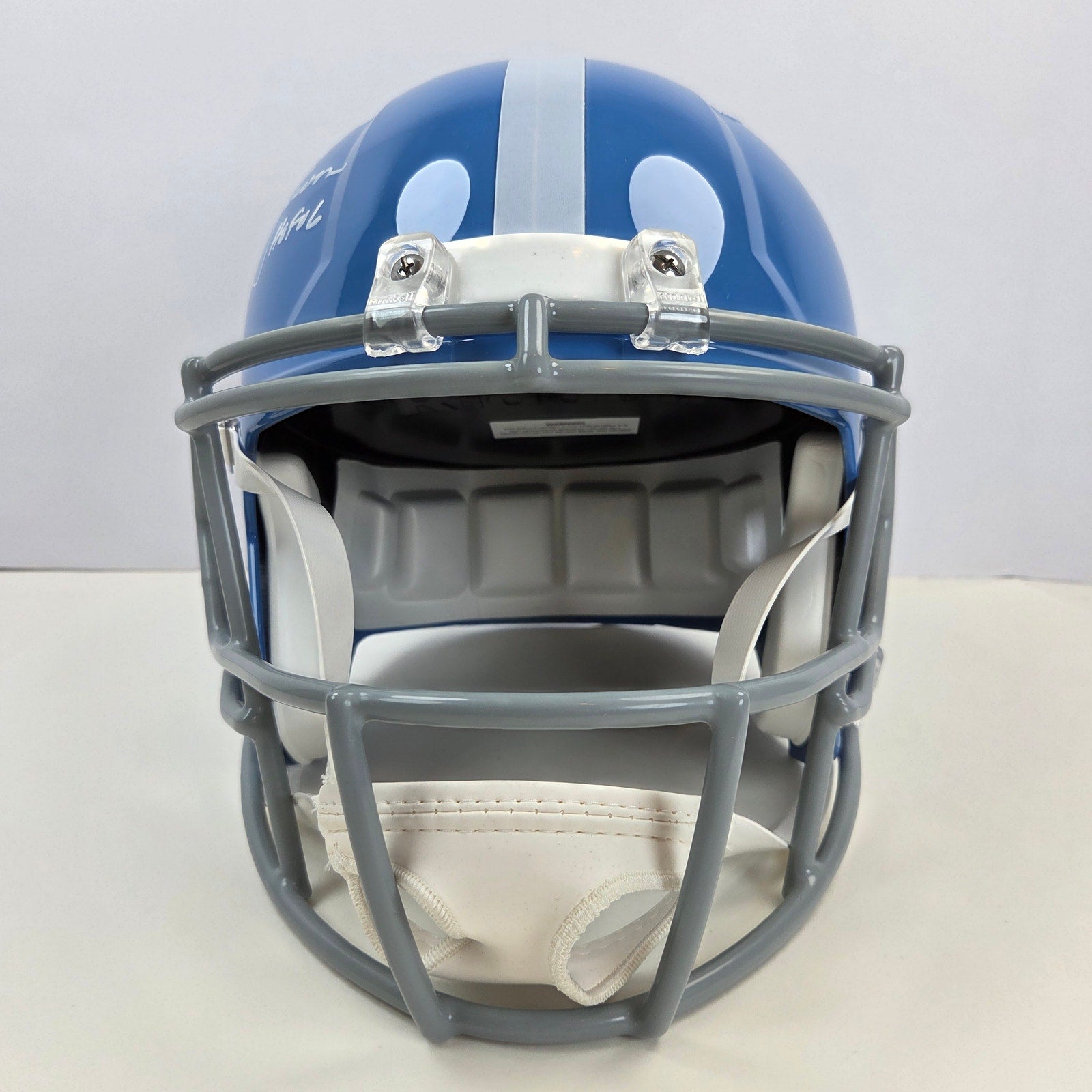Warren Moon HOF 06 Signed Houston Oilers Riddell Speed Helmet BAS Witness FS