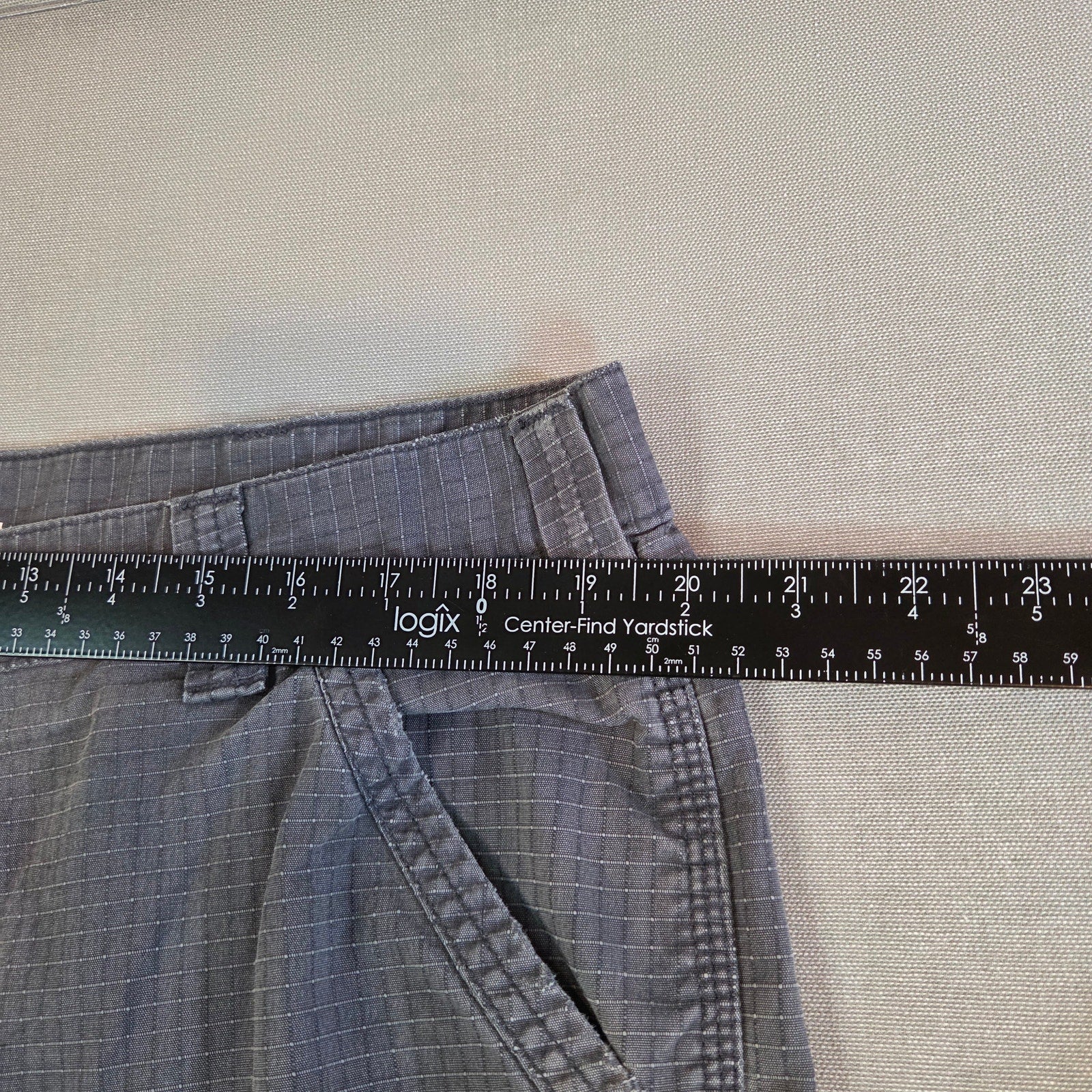 Carhartt Relaxed Fit Gray Work Pants 40x32 Heavy Duty Utility Distressed