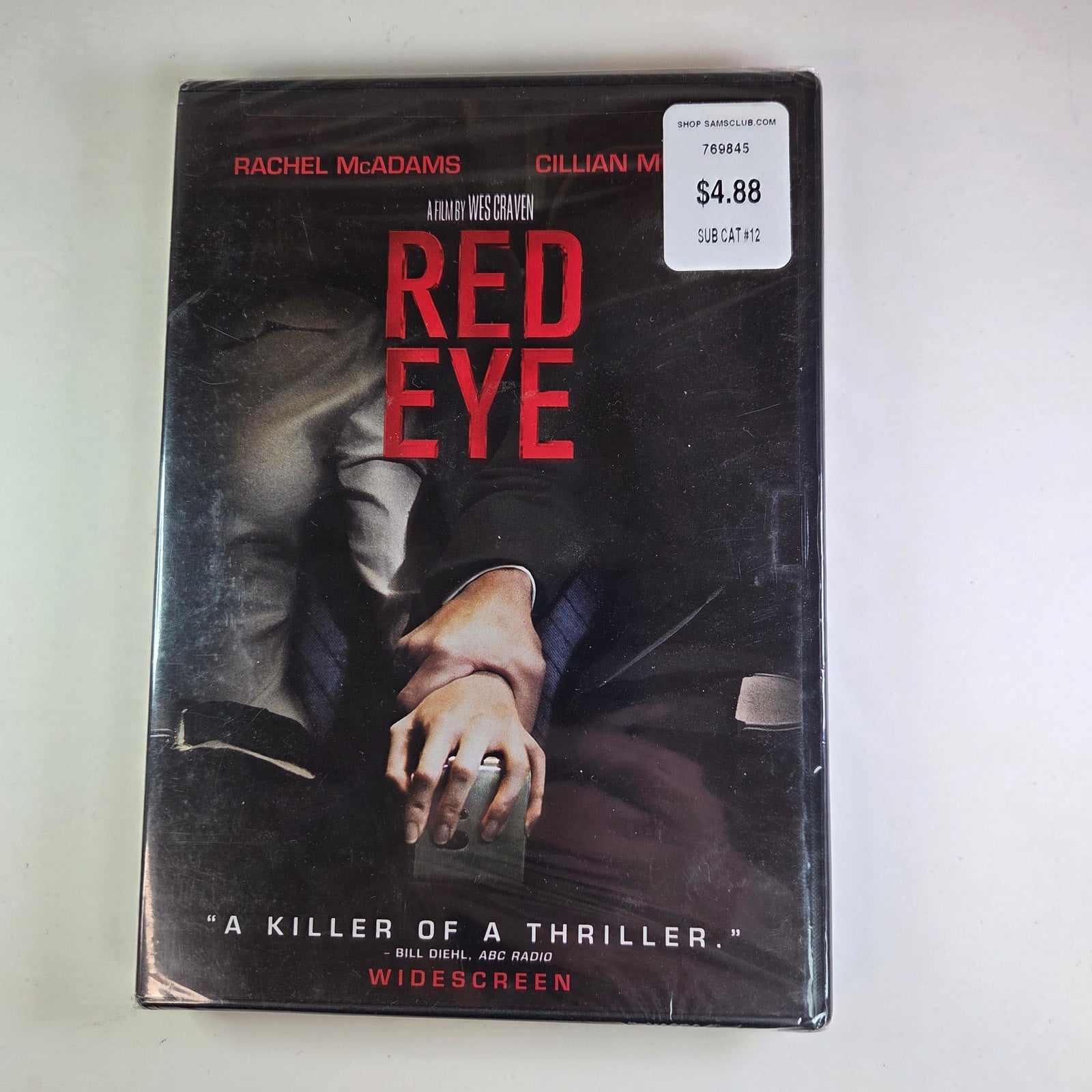 Red Eye DVD 2005 Sealed Widescreen Rachel McAdams Cillian Murphy Wes Craven Thriller