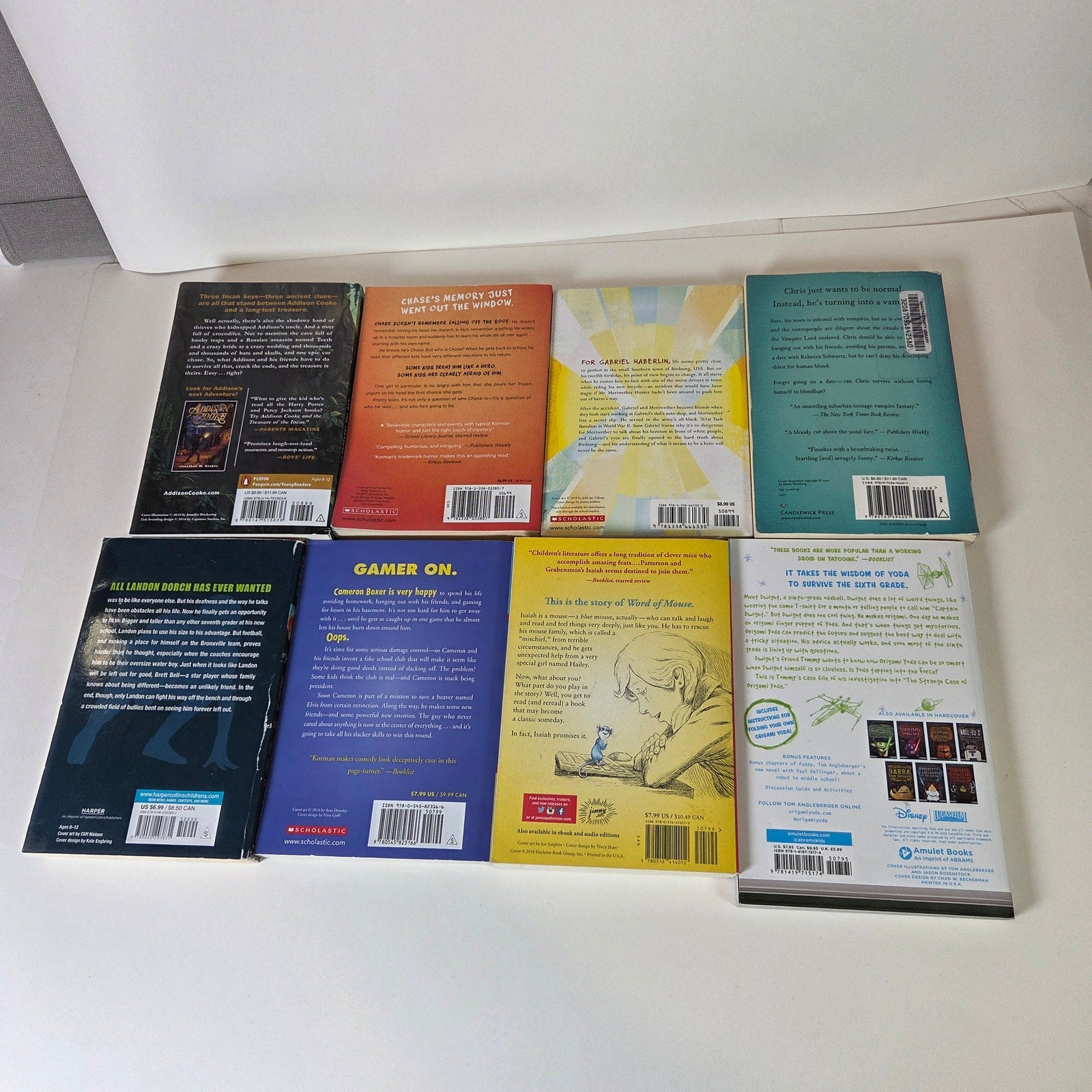 Pre-Teen Chapter Book Lot (8) Gordon Korman Patterson Green Star Wars