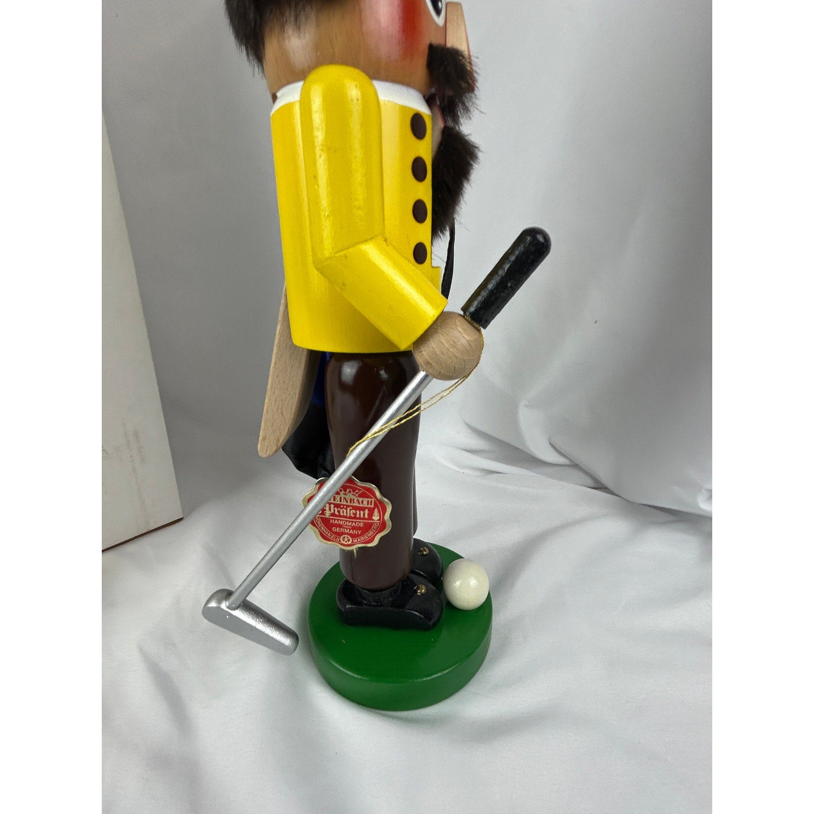 Steinbach S692 The Golfer Nutcracker Handmade Germany w/ Clubs & Box