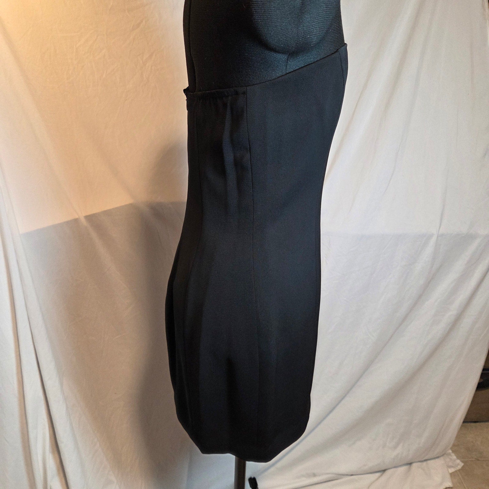 Hugo Buscati Collection Strapless Sheath Little Black Dress USA Womens 10