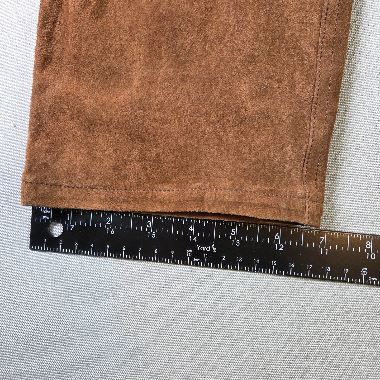Lauren Ralph Lauren Leather Pants Womens 8 Straight Leg Suede Soft