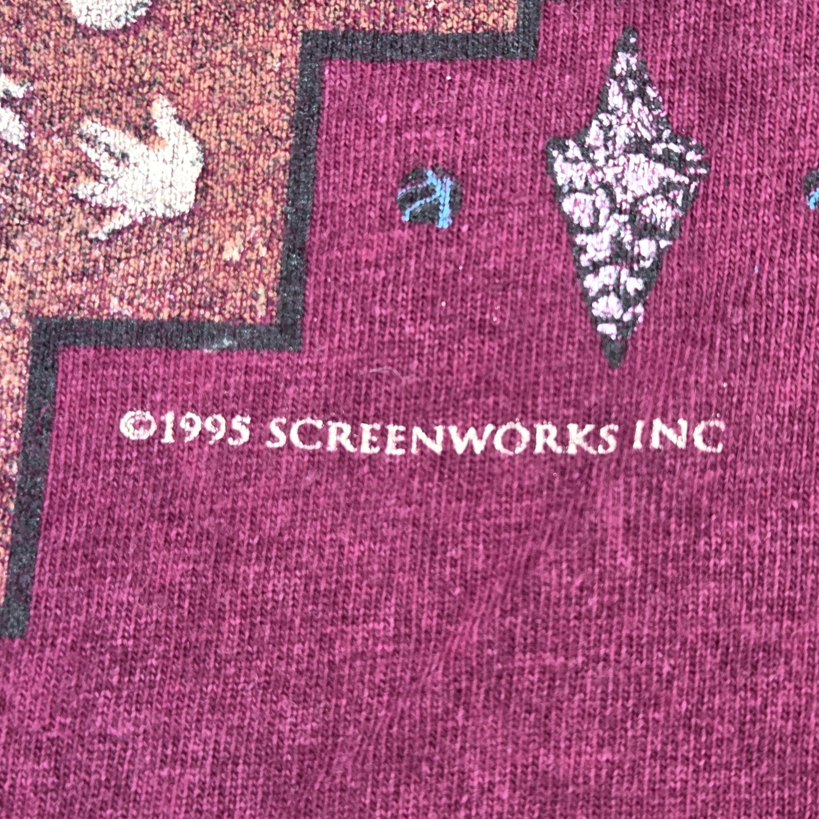 Vintage 1995 Screenworks Grand Canyon Graphic T Shirt XL USA Made Southwest