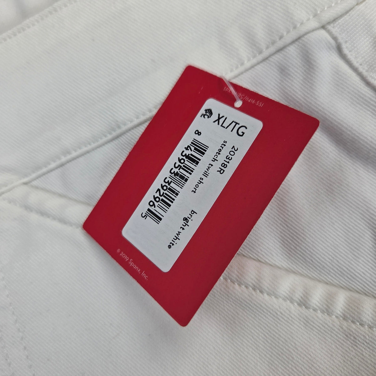 Spanx Stretch Twill Shorts Womens XL Bright White Pull On Shaping 20318R NWT